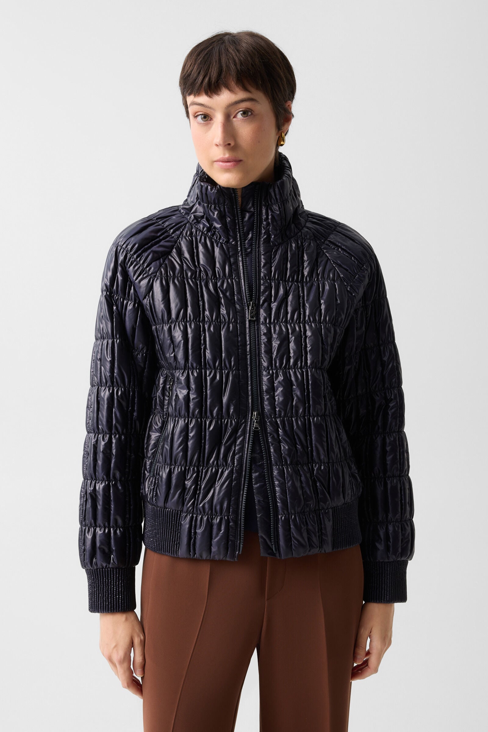 Sherry quilted jacket Navy blue