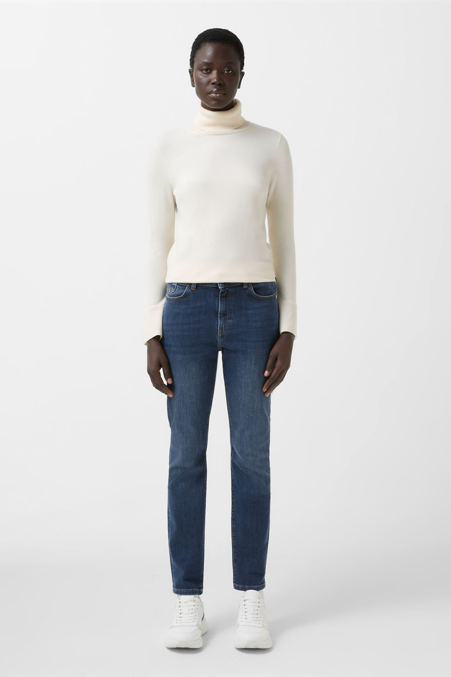 7/8-Slim Fit Jeans Julie Denim Blue
