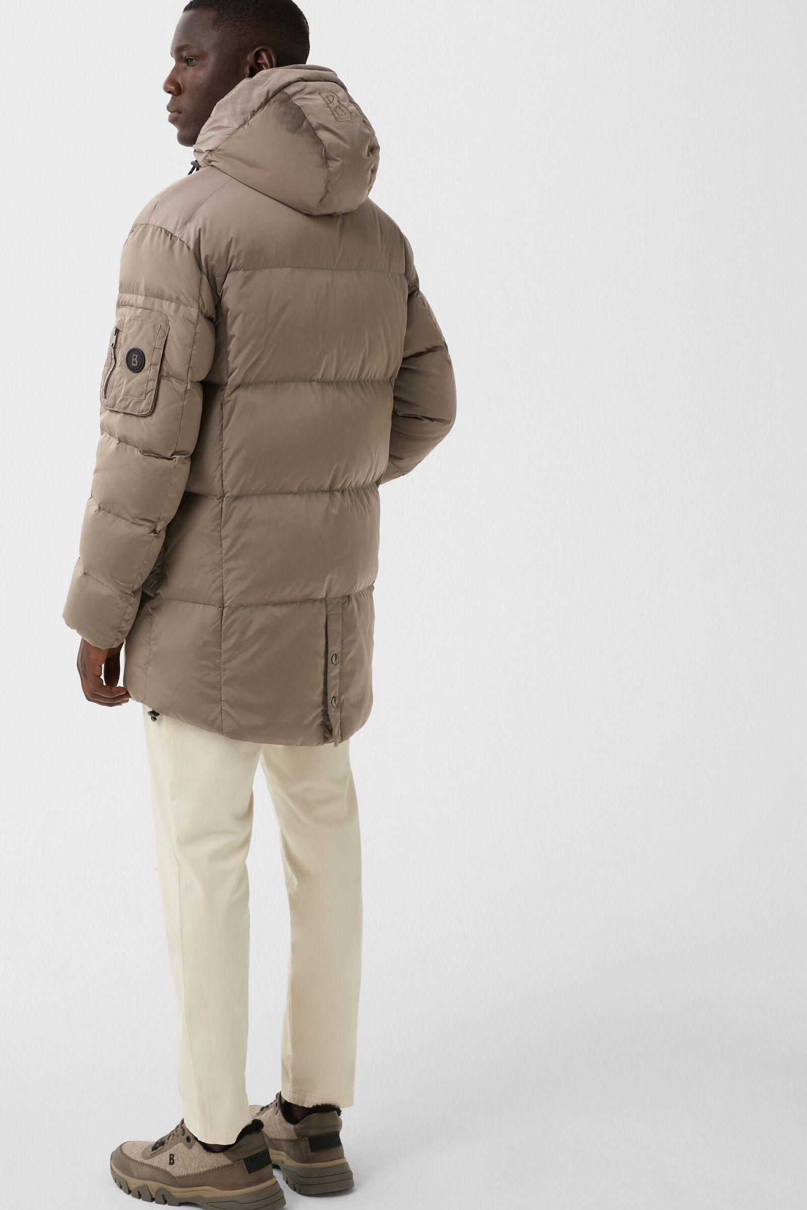 Jones down short coat Greige