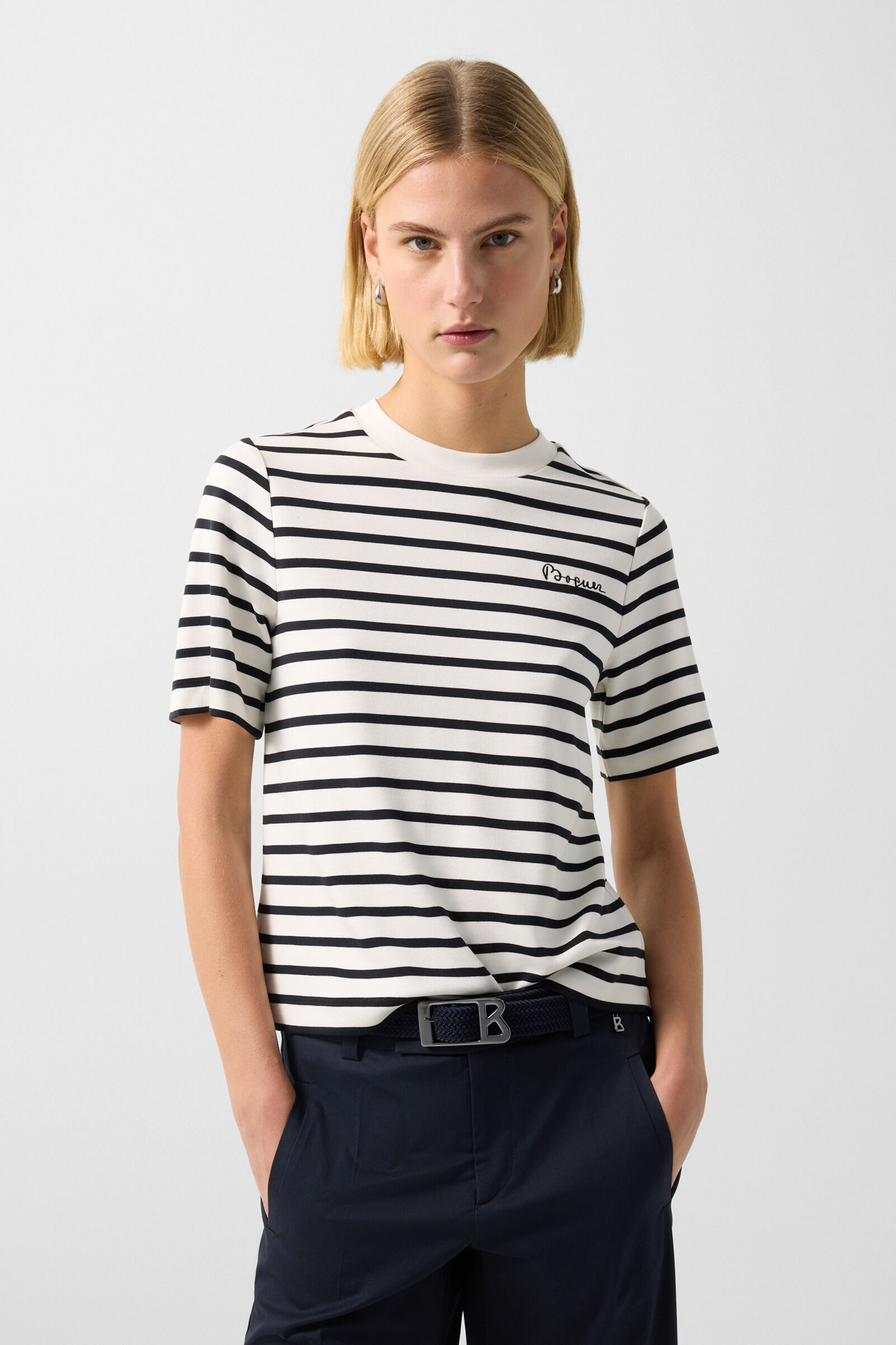 T-shirt Rachel Off-white/black