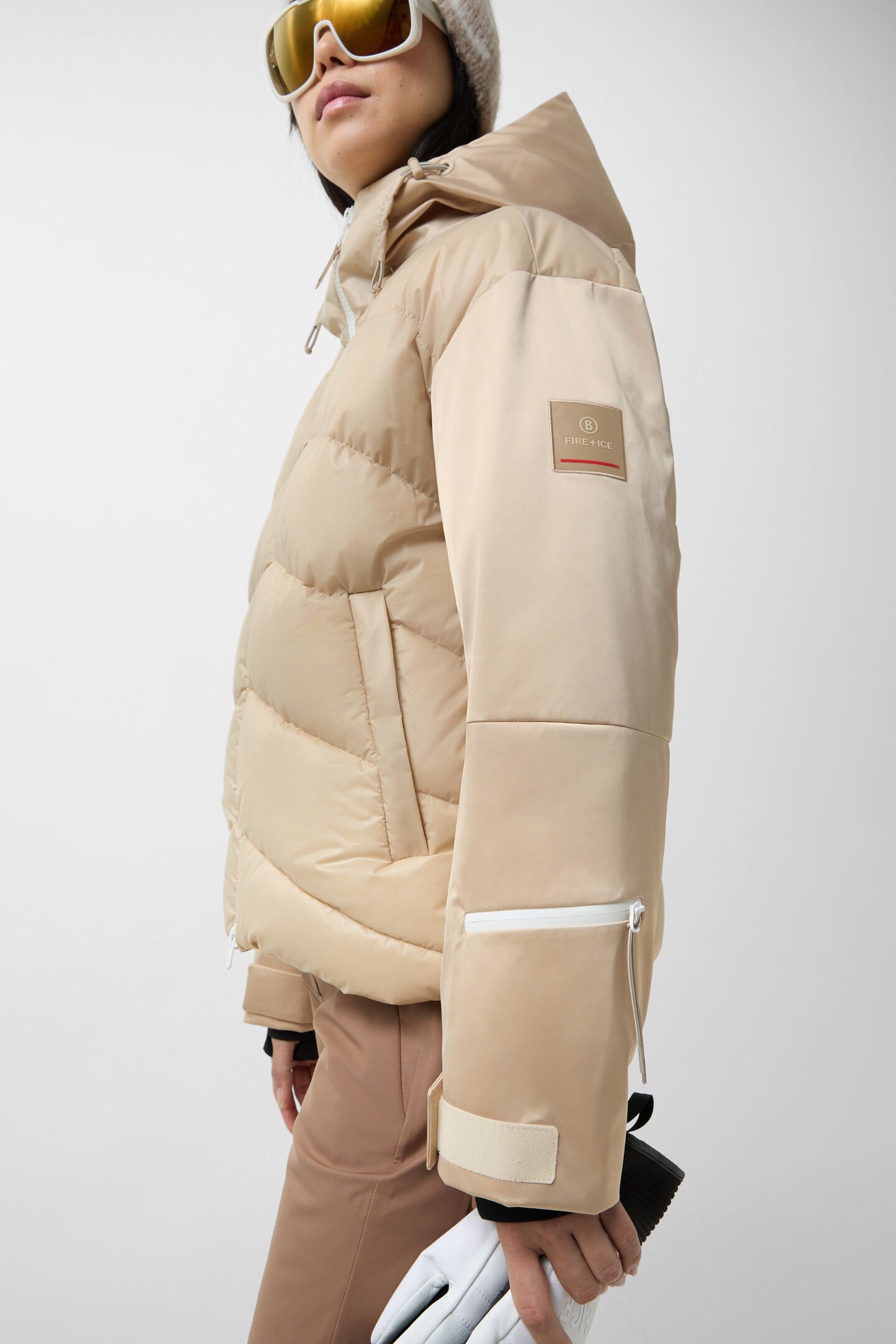 Talina quilted jacket Beige