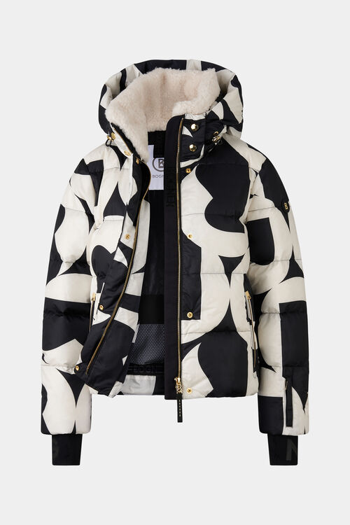 Maja down ski jacket Black/Off-White