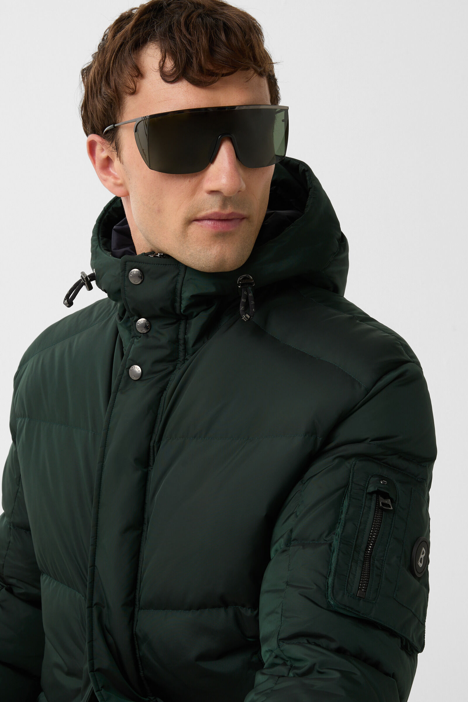 Korte jas Jones dons Donkergroen