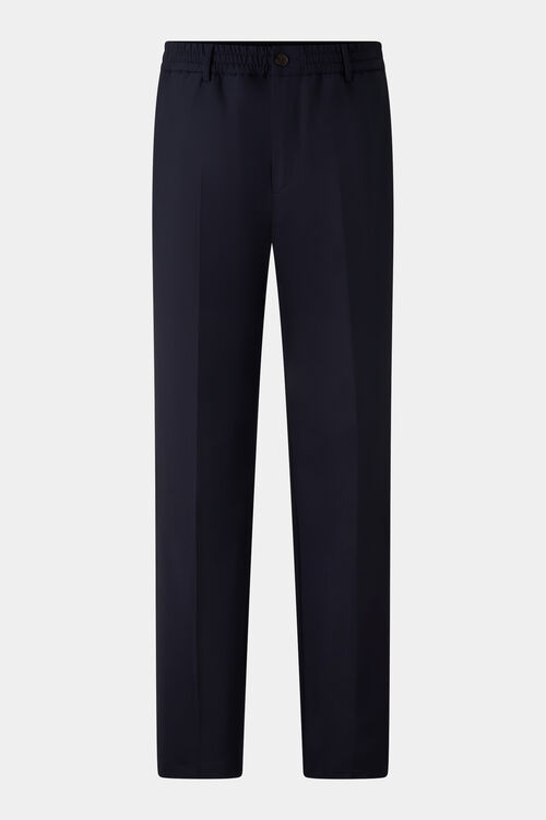 Bundfaltenhose Marcus Navy-Blau
