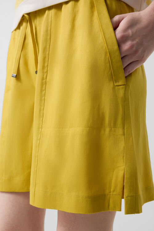 Leinenmix-Shorts Carmel Gelb