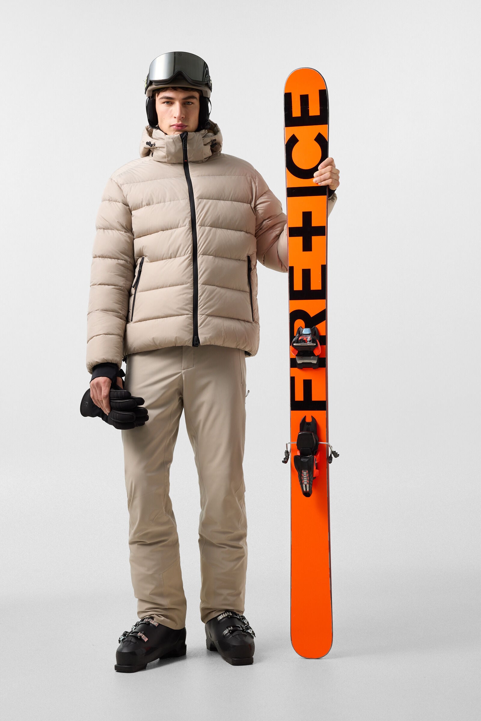 Skijacke Luka Beige