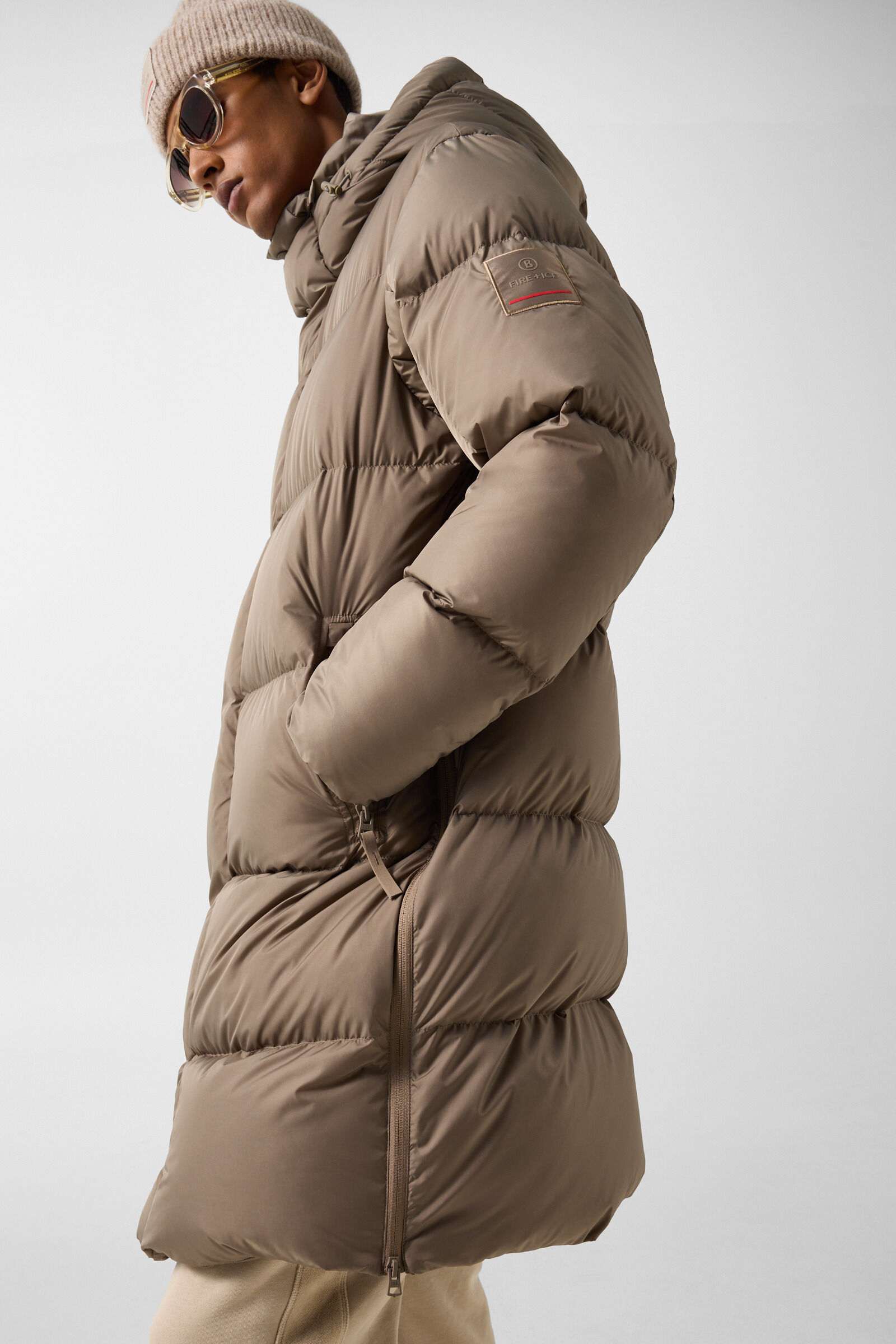 Daunenmantel Walt Taupe