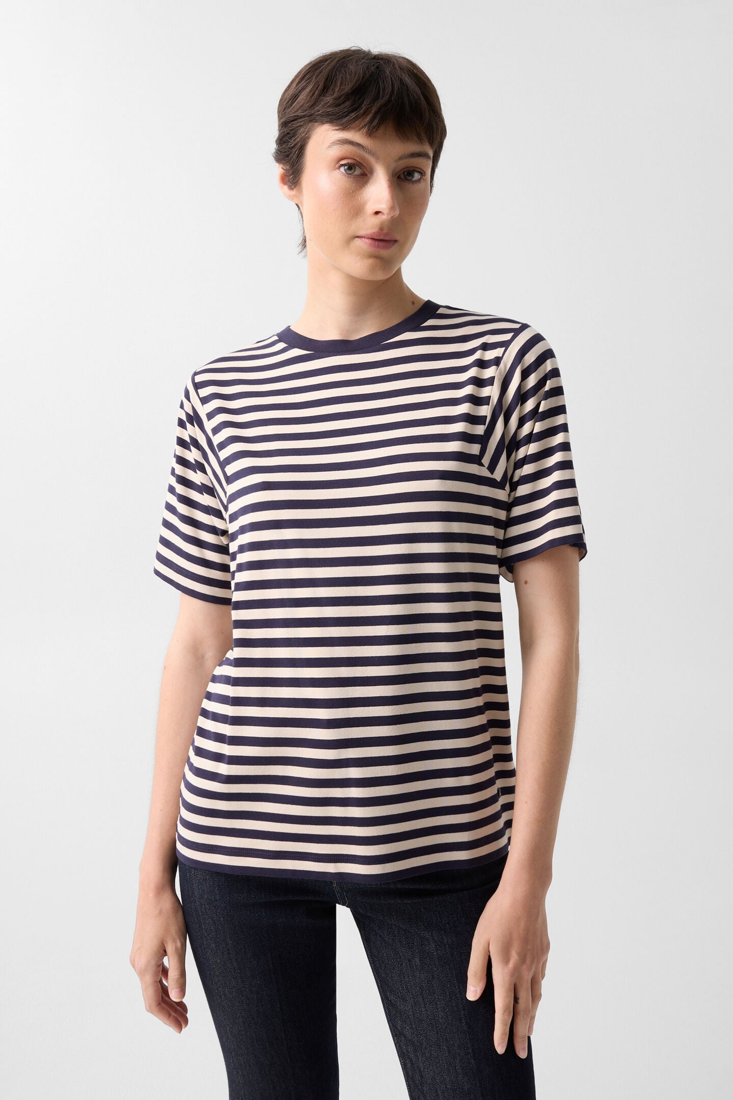 T-shirt Raya Navy blue/sand