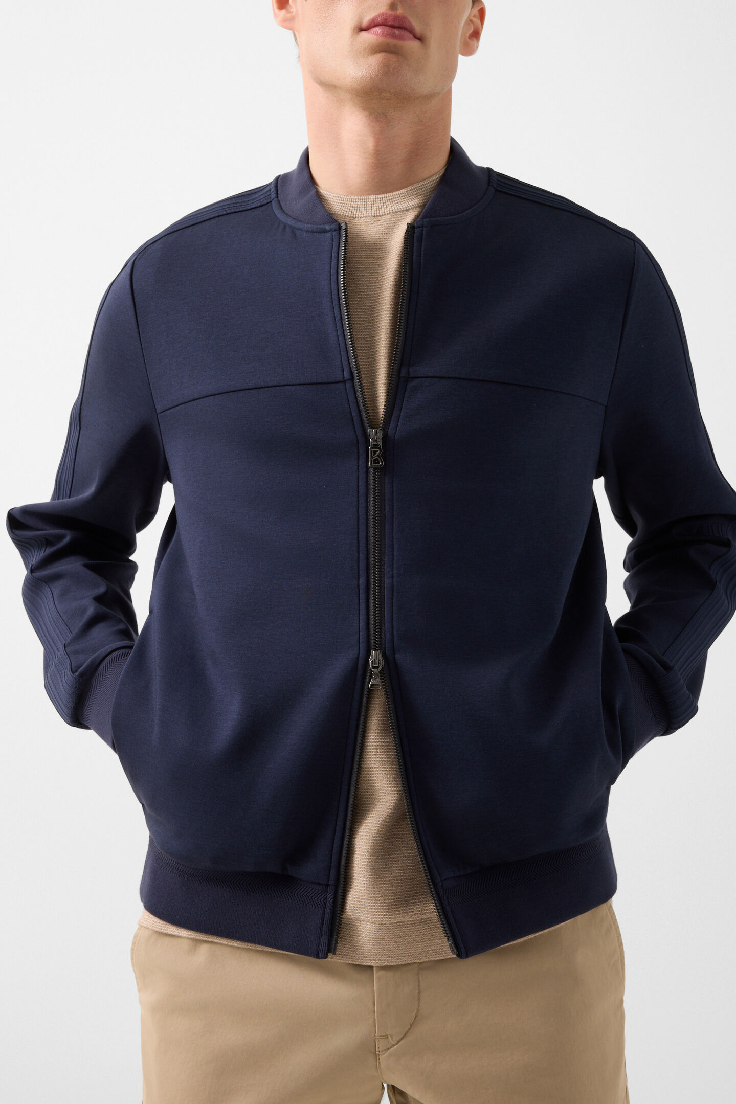 Sweatjacke Lennox Navy-Blau