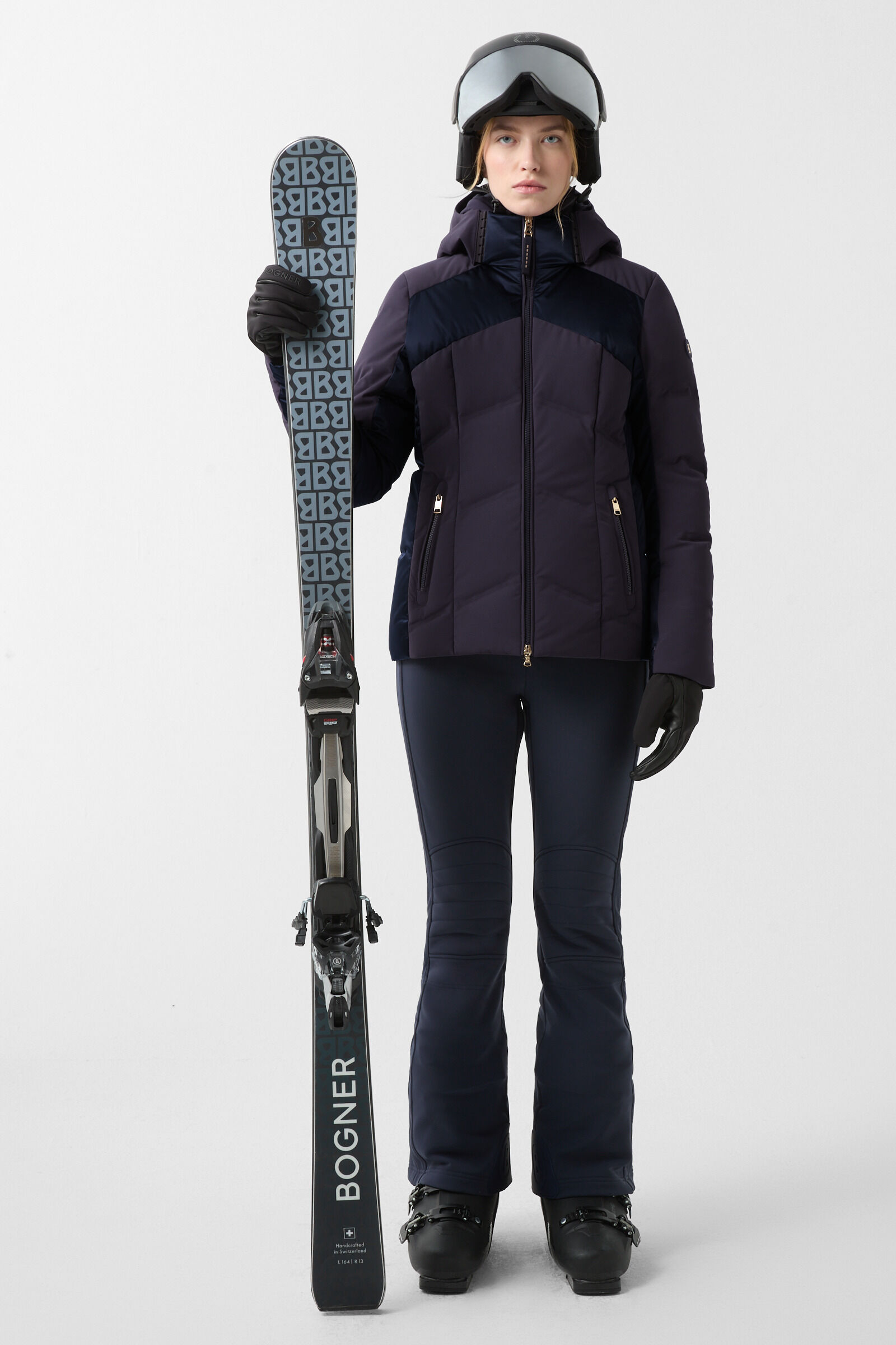 Delin down ski jacket Navy blue