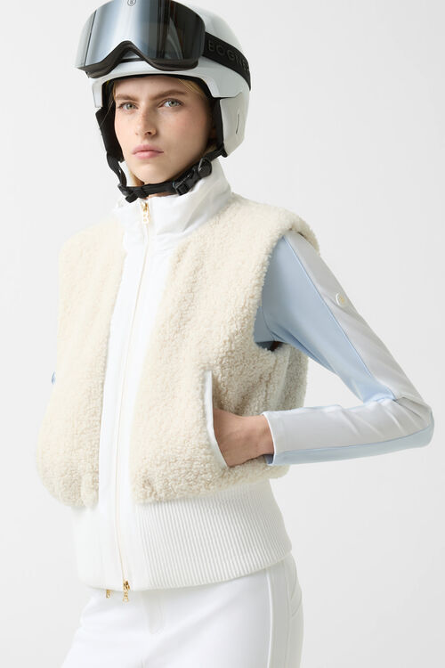 2-in-1 Ski-Daunenjacke Suri Weiß