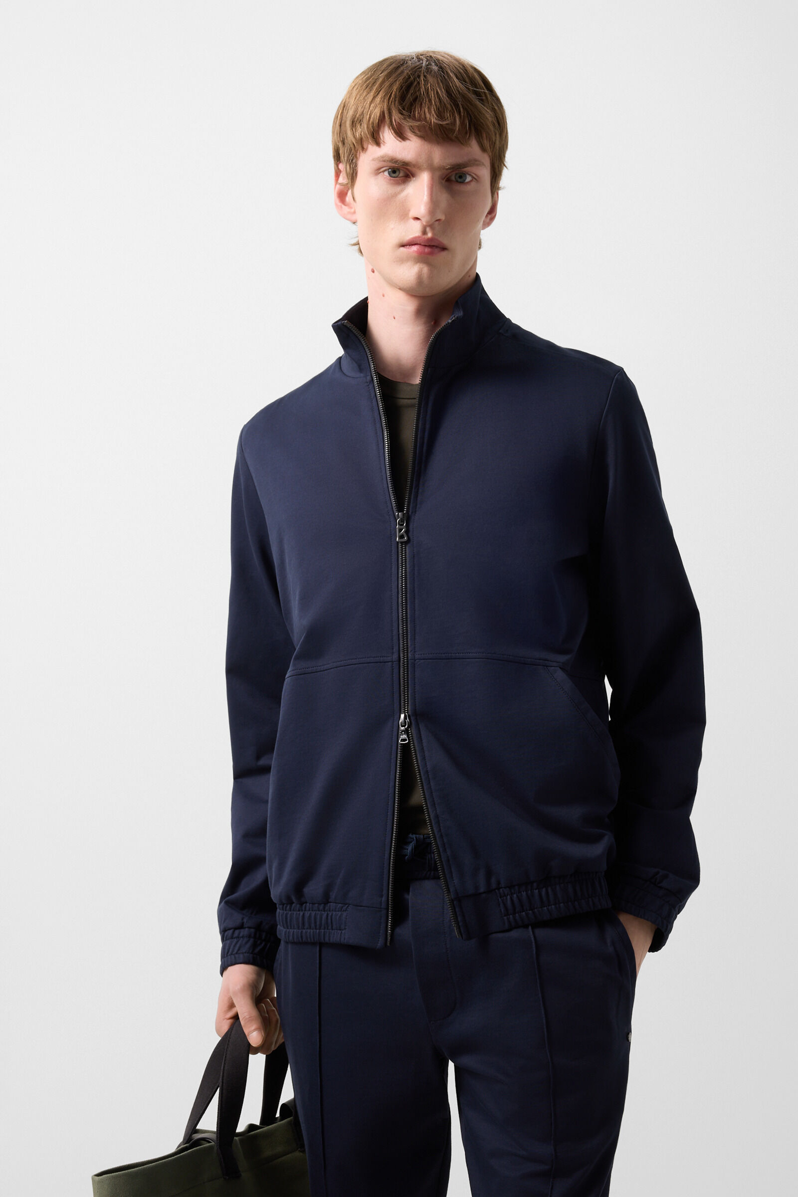 Rupert jersey jacket Navy blue