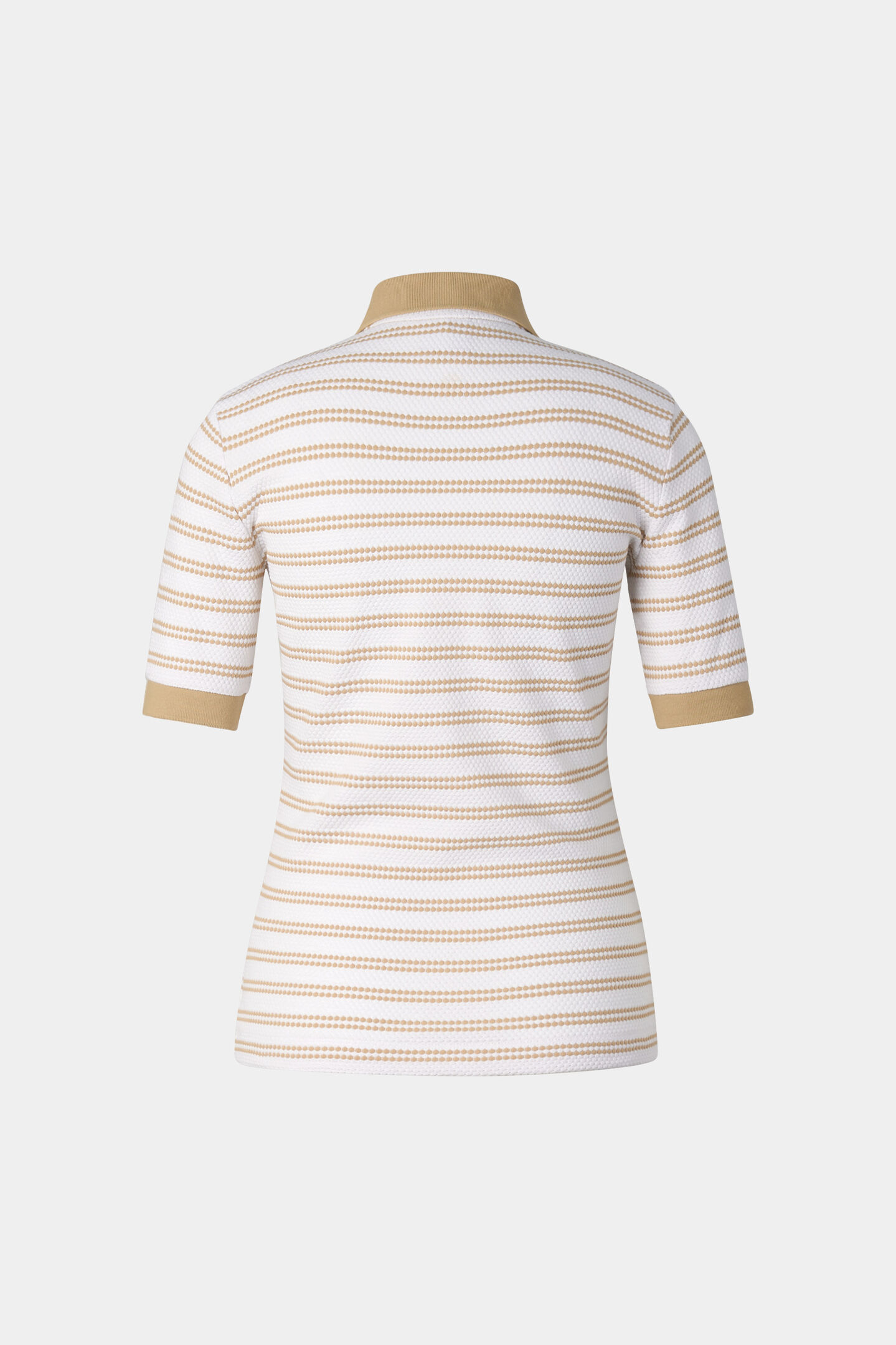 Wendy polo shirt Camel/Off-White