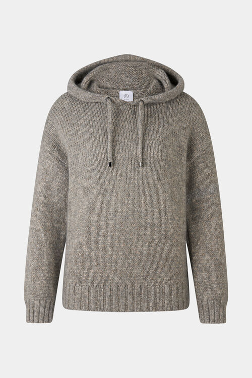 Strick-Hoodie Stella Grau
