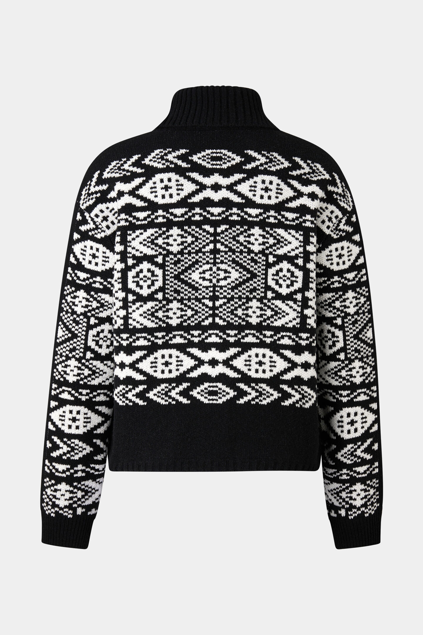 Jacquard-Pullover Nadin Schwarz/Weiß