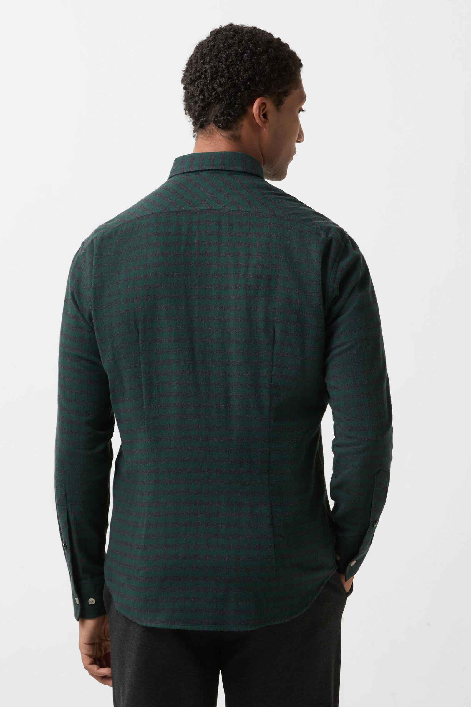 Timt flannel shirt Dark green/anthracite