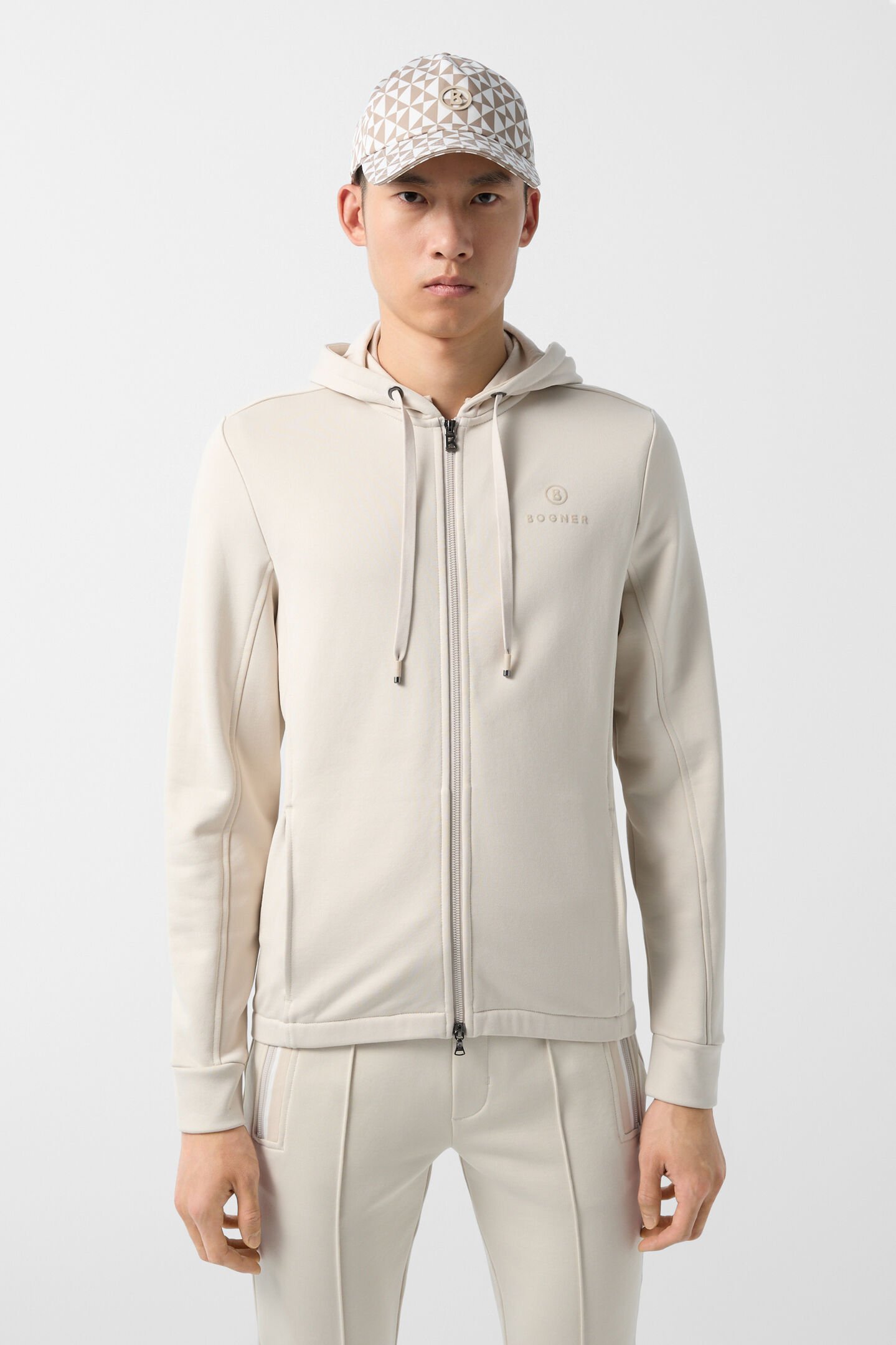 Berto jersey jacket Sand
