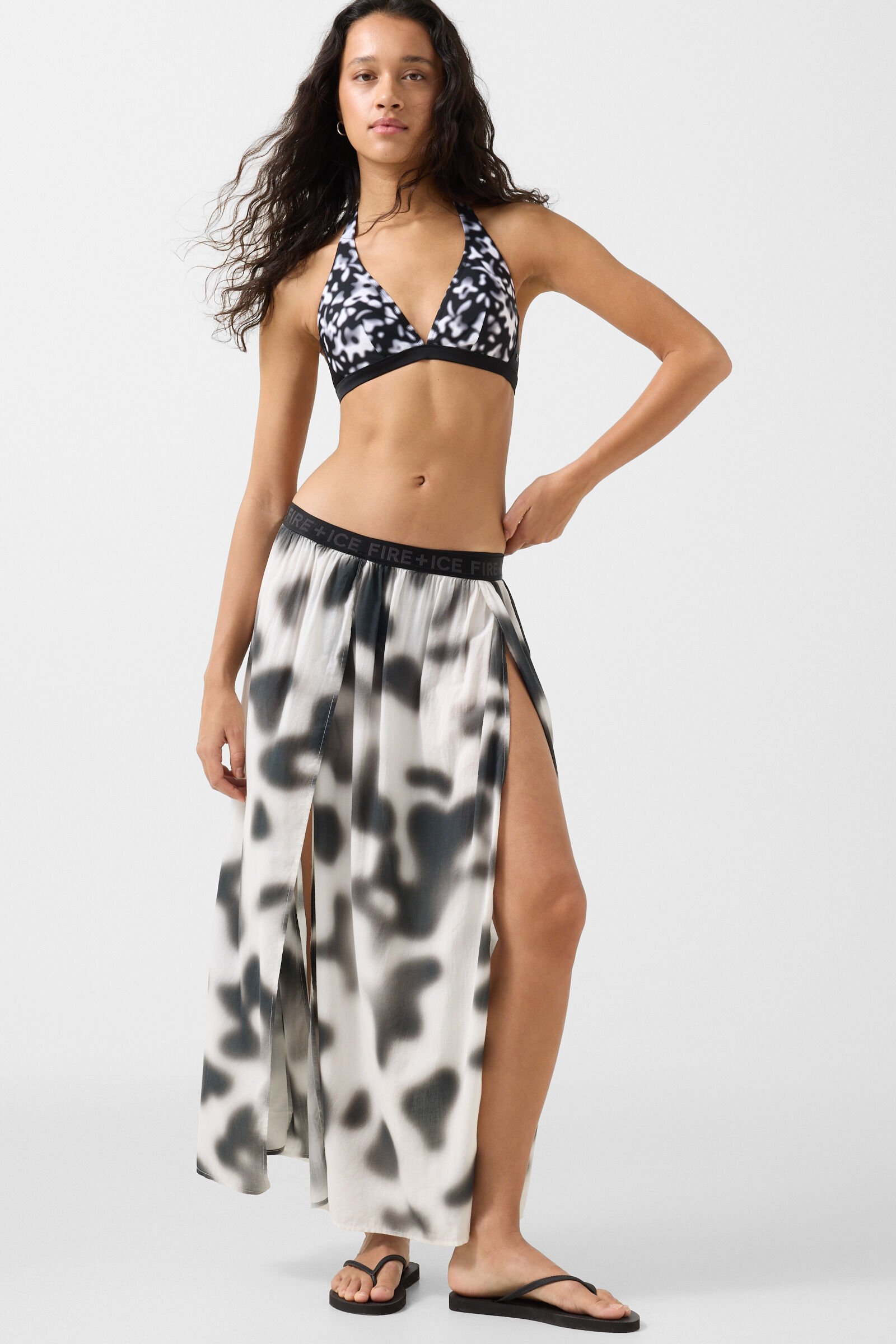 Jasmin bikini top Black/white