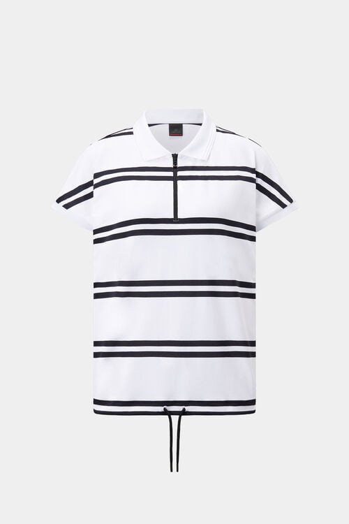 Polo-Shirt Gaja Weiß/Schwarz
