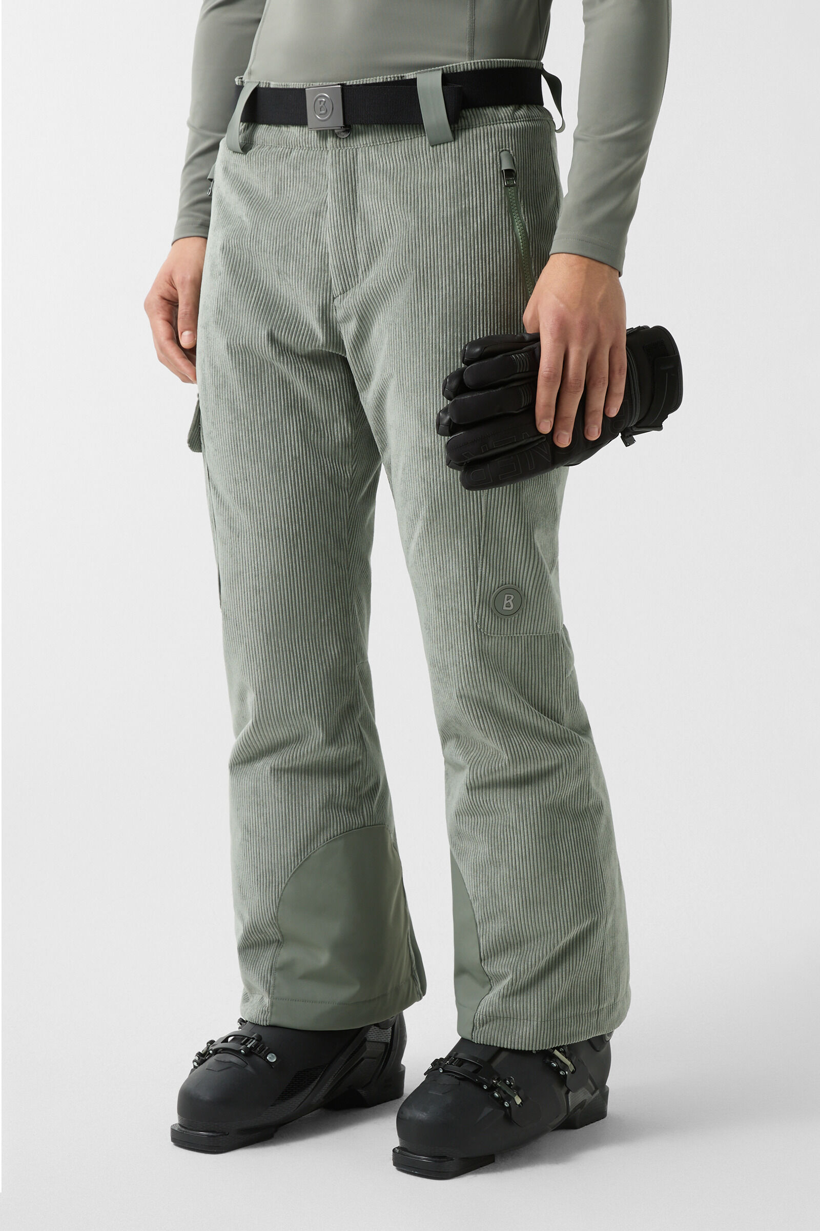 Corbin corduroy ski trousers Eucalyptus