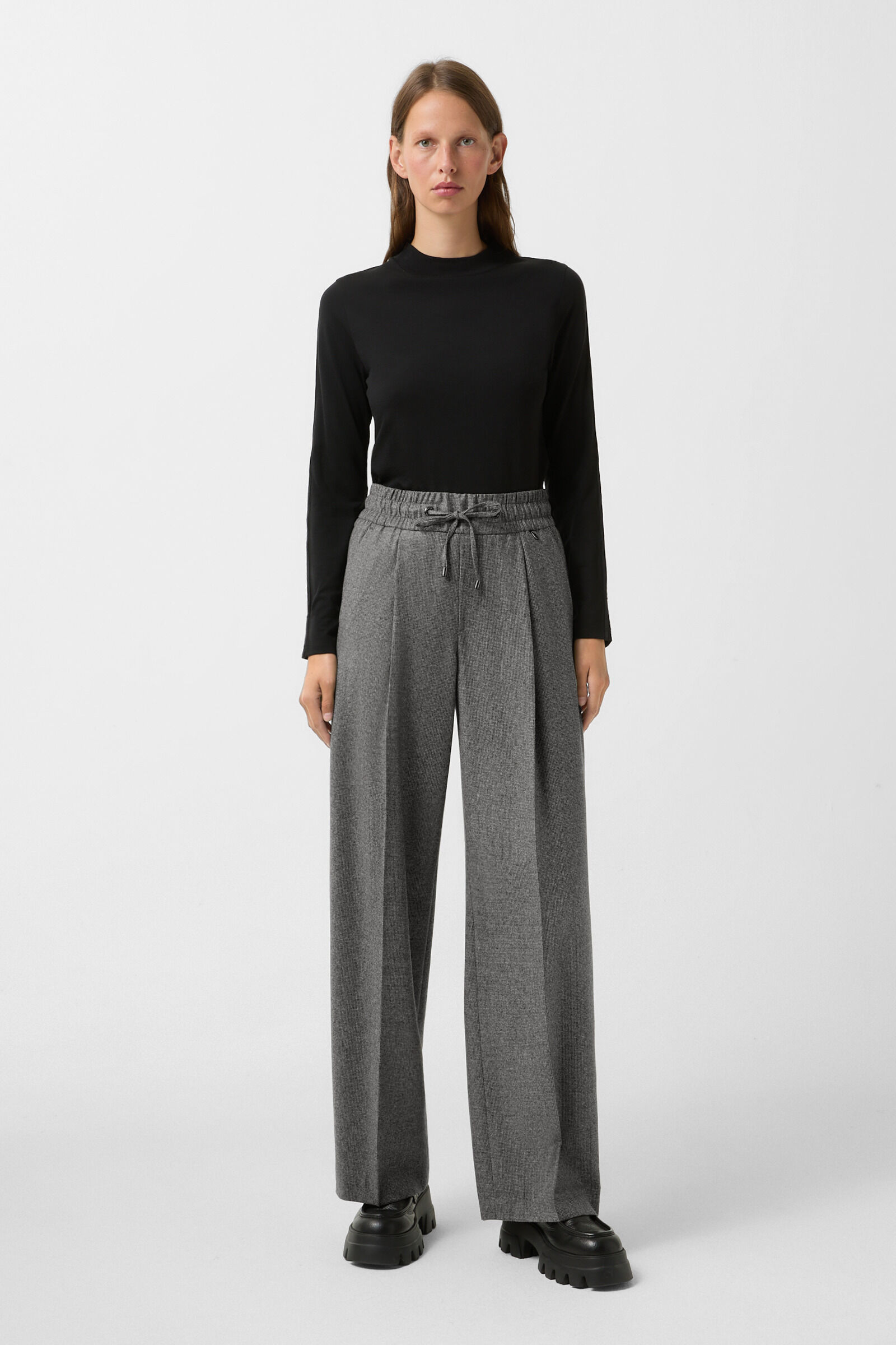 Pantalon &agrave; pinces Ella Anthracite