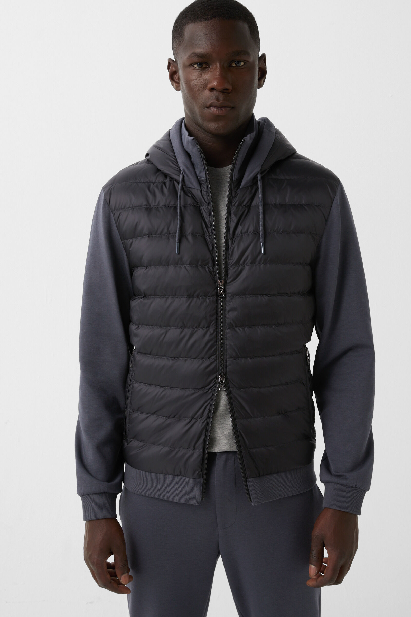 Sven hybrid jersey jacket Anthracite
