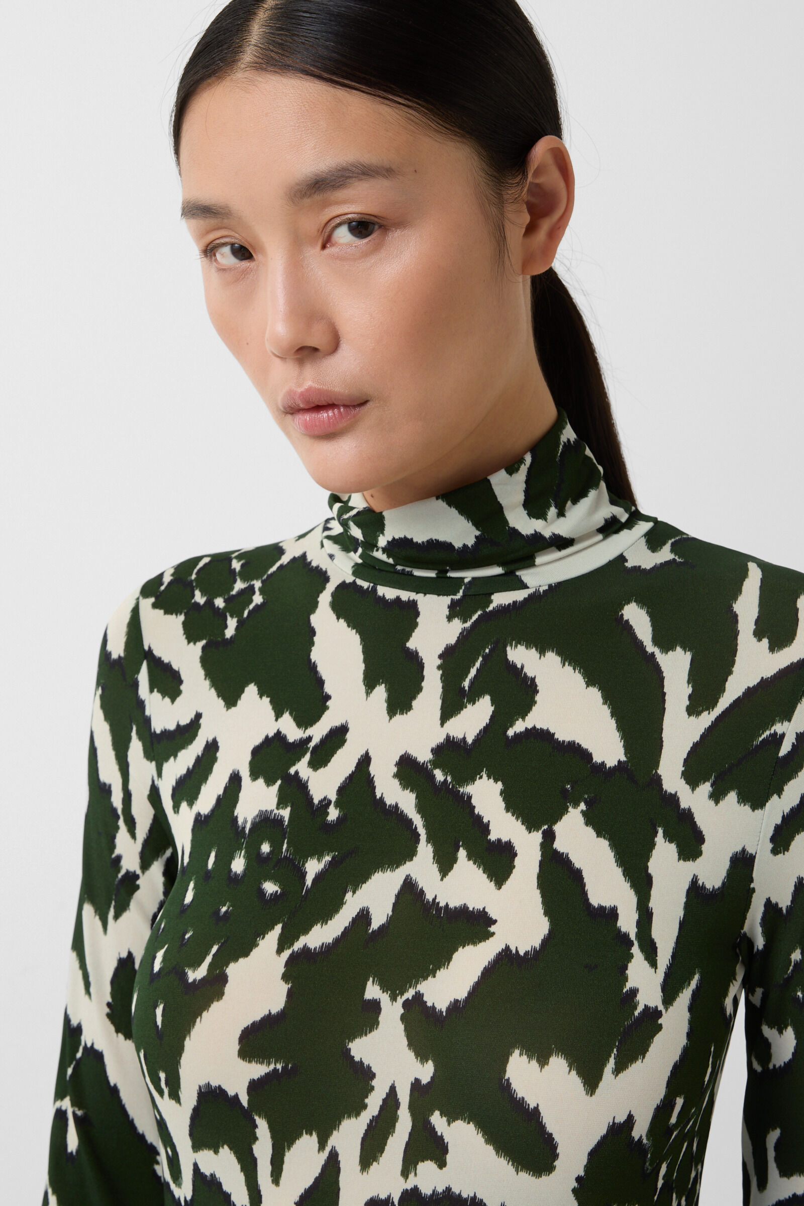 Andriana longsleeve Green/cream