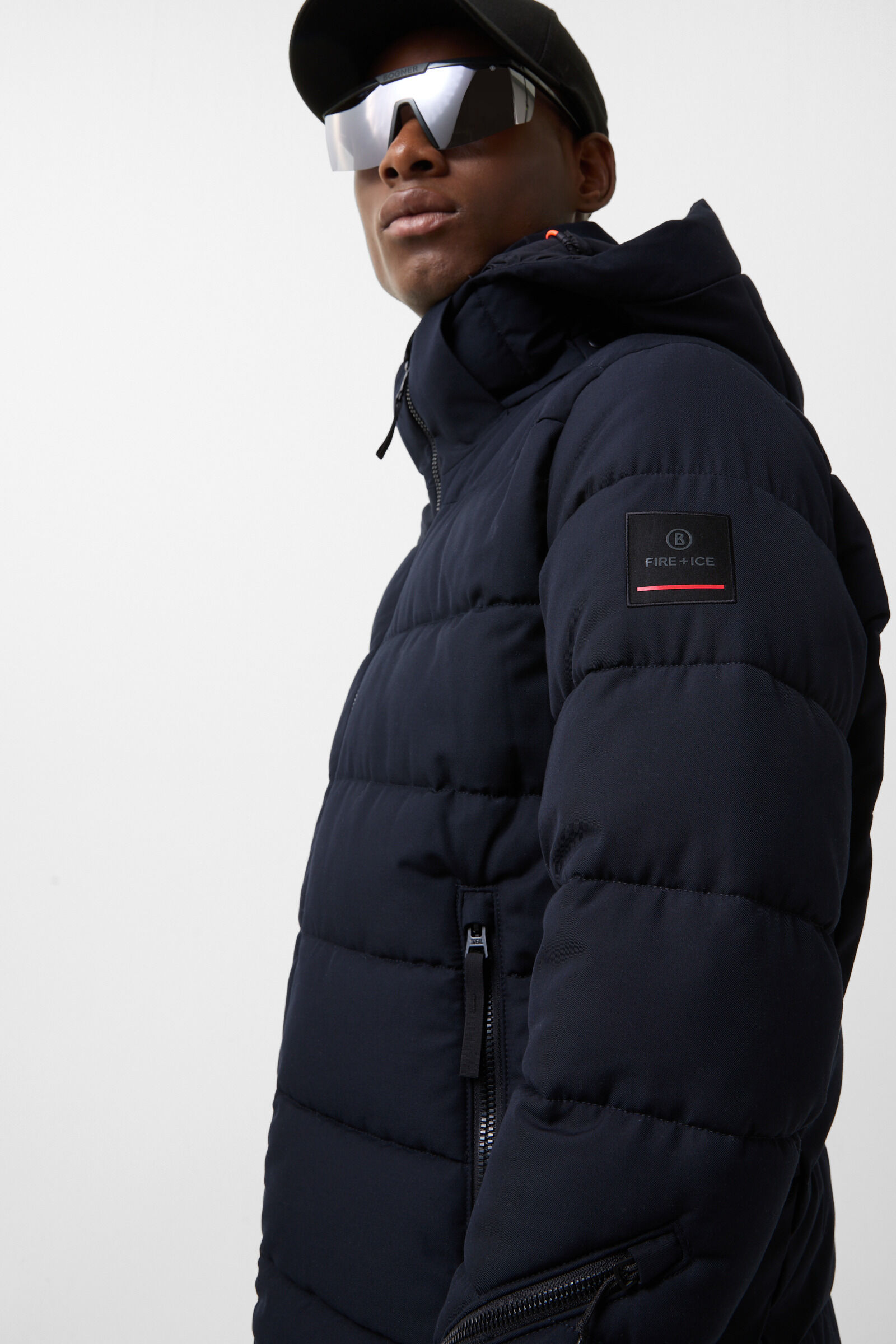 Luka quilted jacket Navy blue