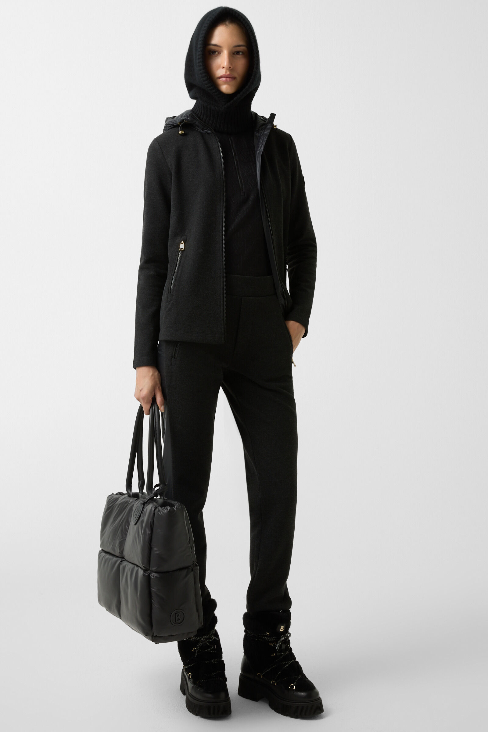 Darya flannel midlayer Anthracite