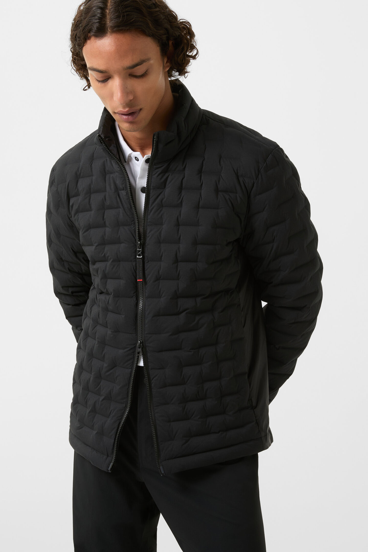 Lightweight down jacket Gray Black