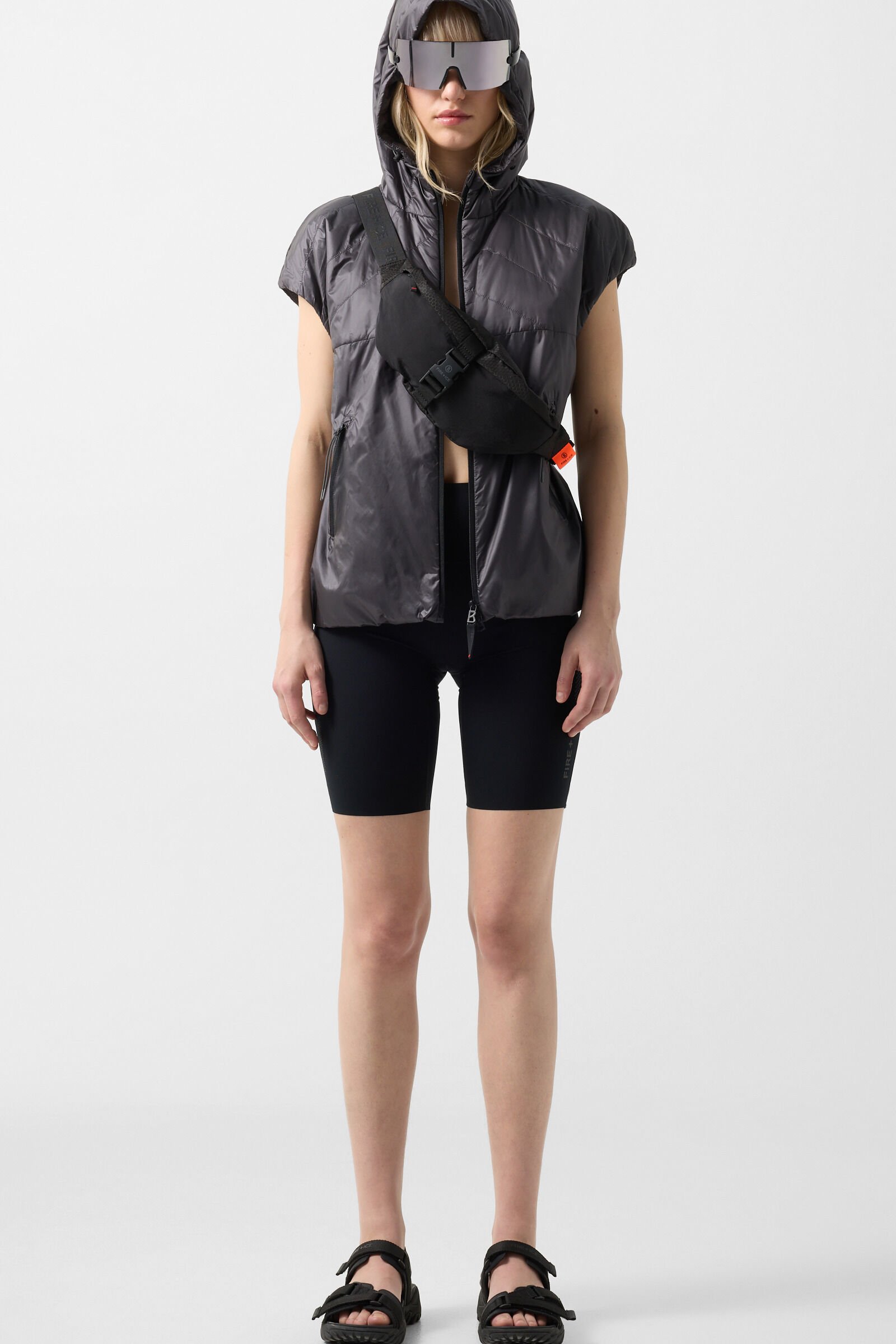 Fenny quilted waistcoat Anthracite