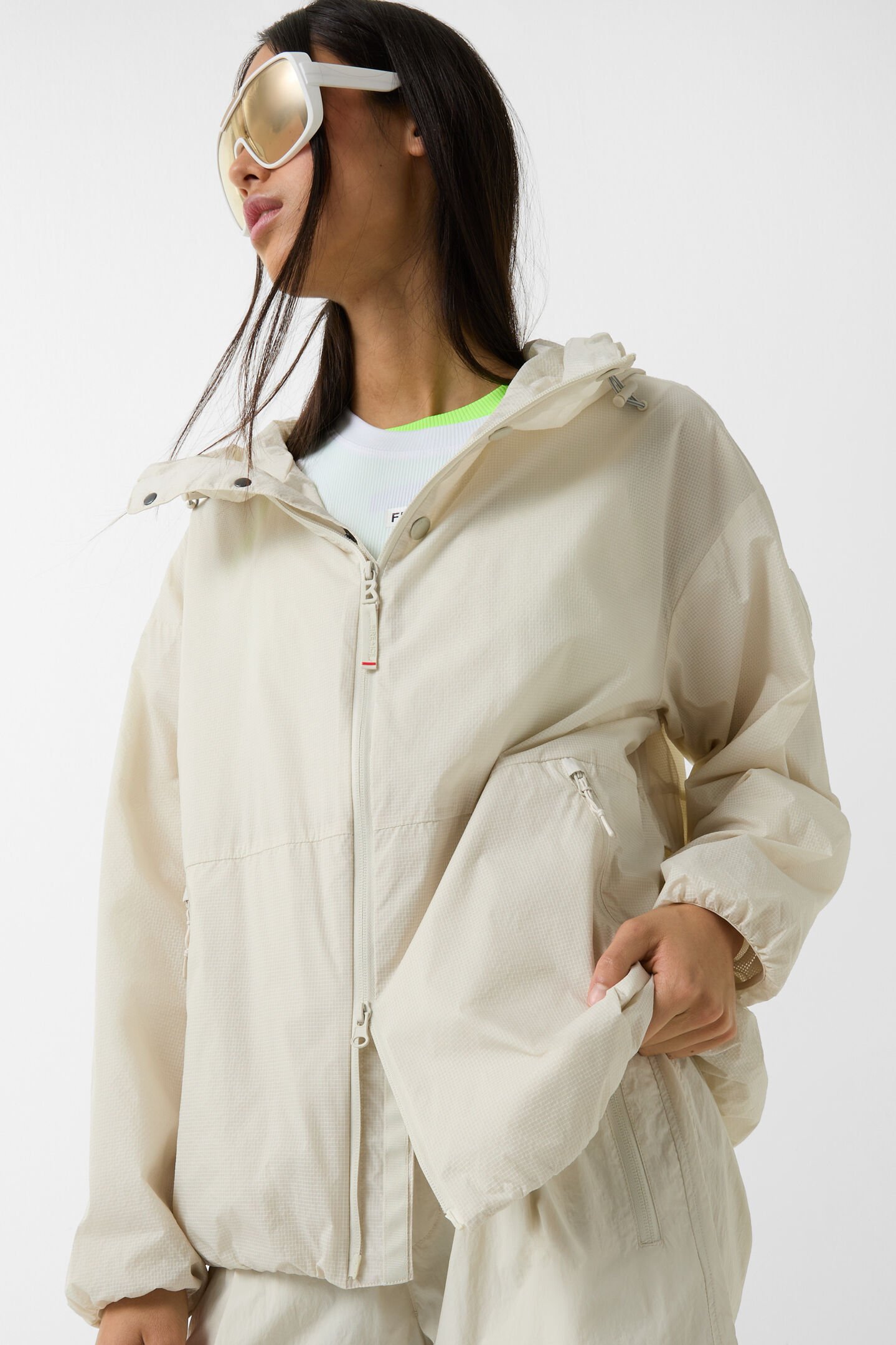 Lanie windbreaker jacket Sand