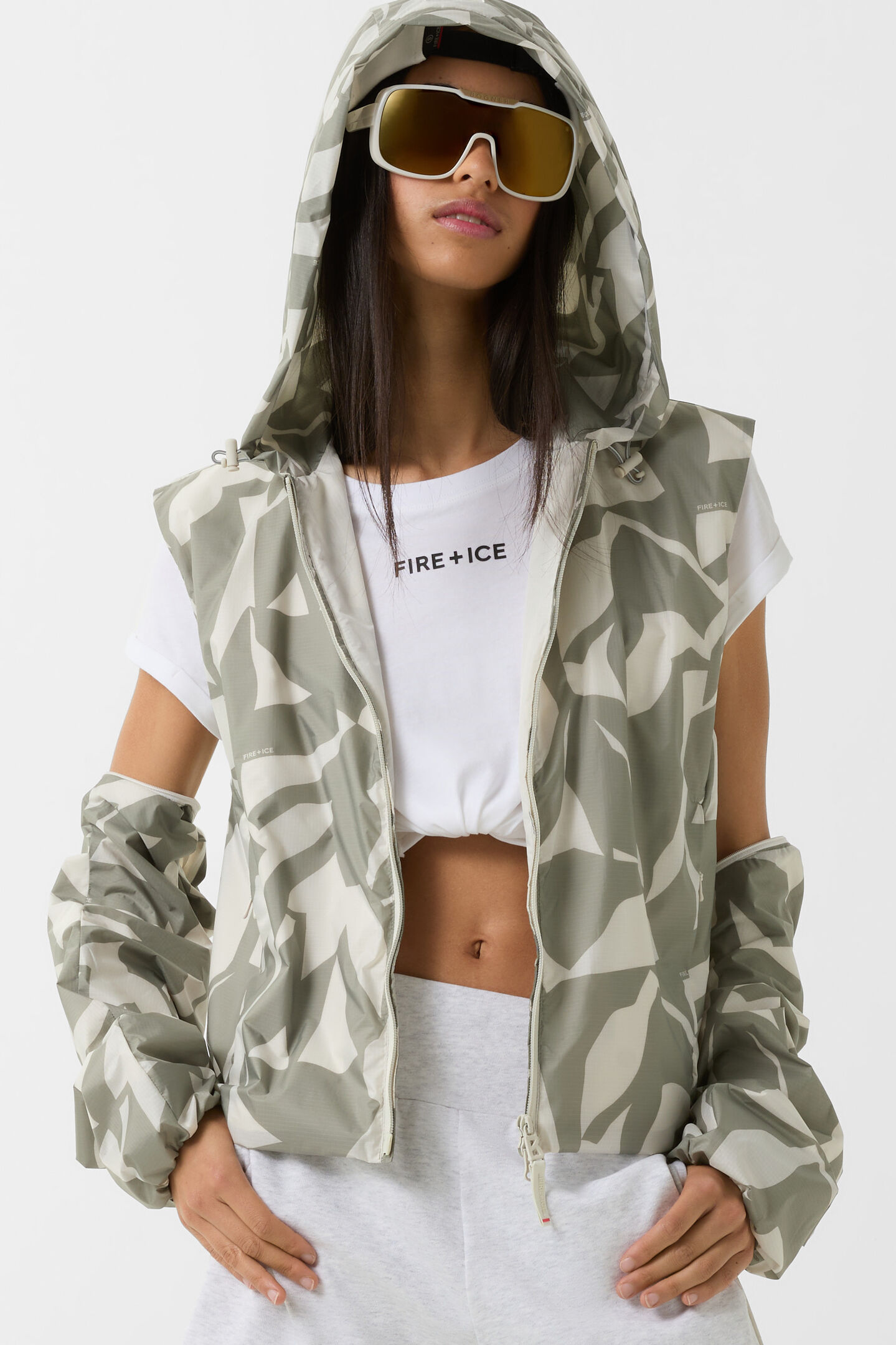 2in1-Funktionsjacke Sumi Khaki/Sand