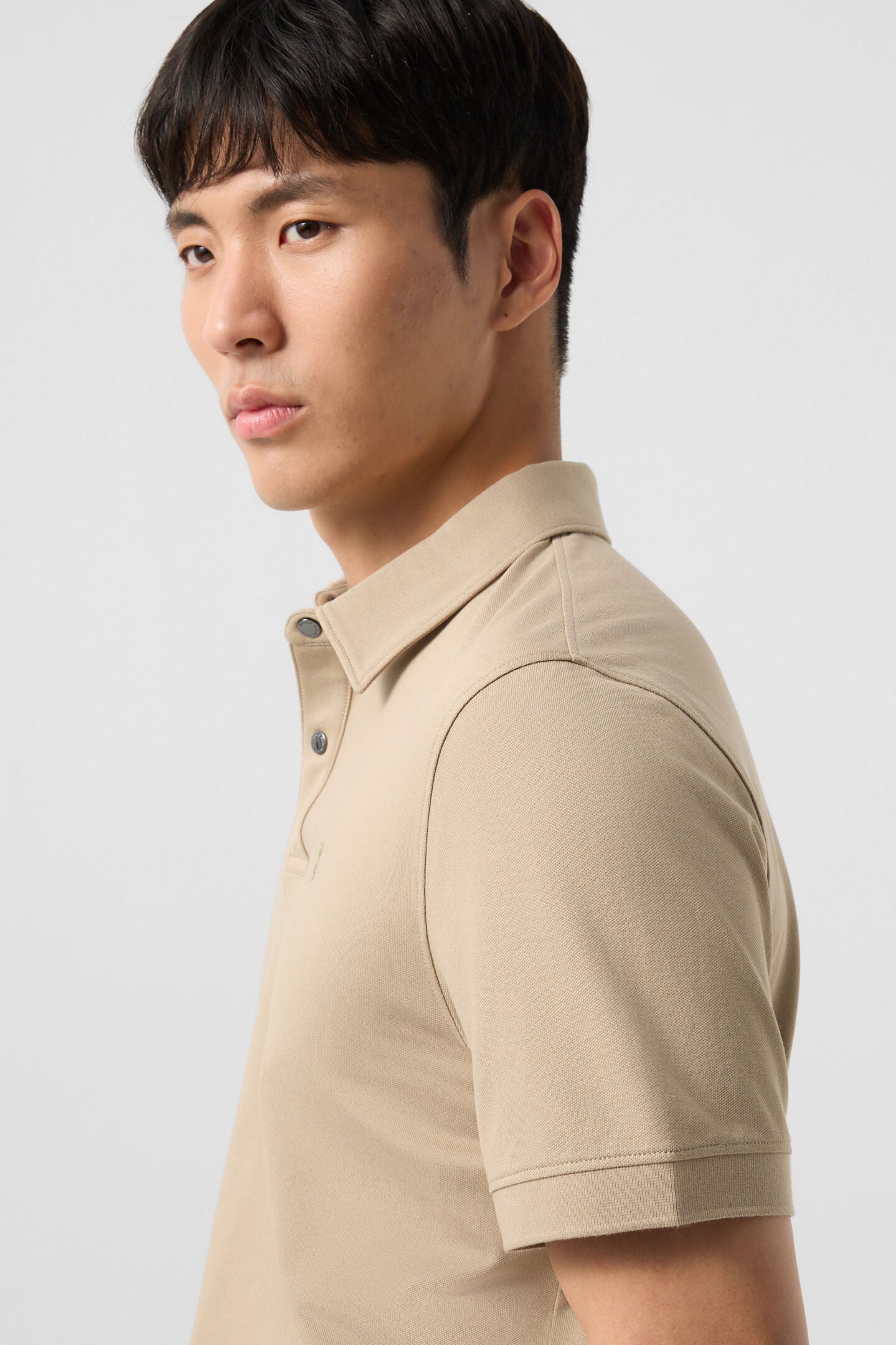 Timo piqu&eacute; polo shirt Beige