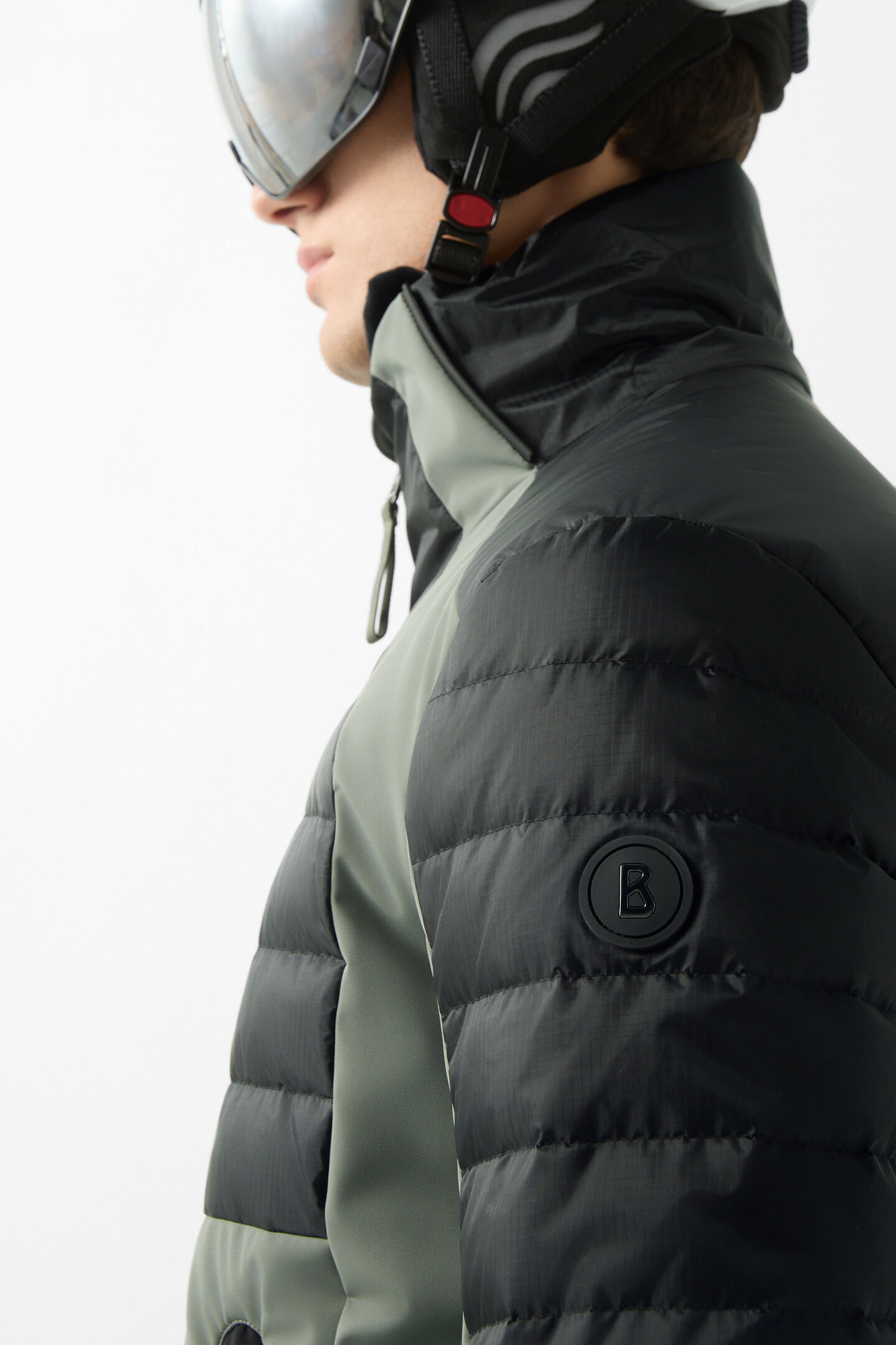 Henik down ski jacket Olive green/black