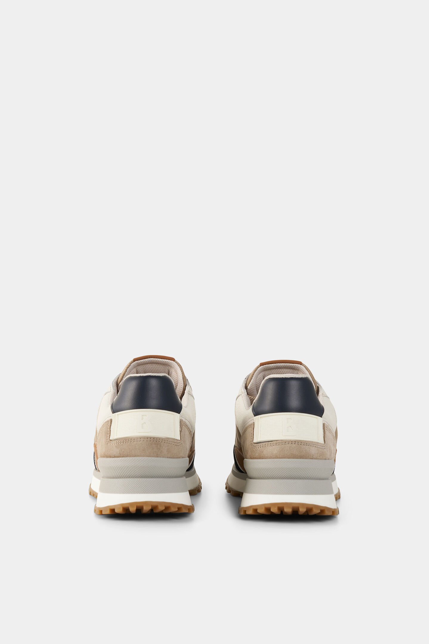 Sneaker Newport Cognac/Beige/Navy-Blau