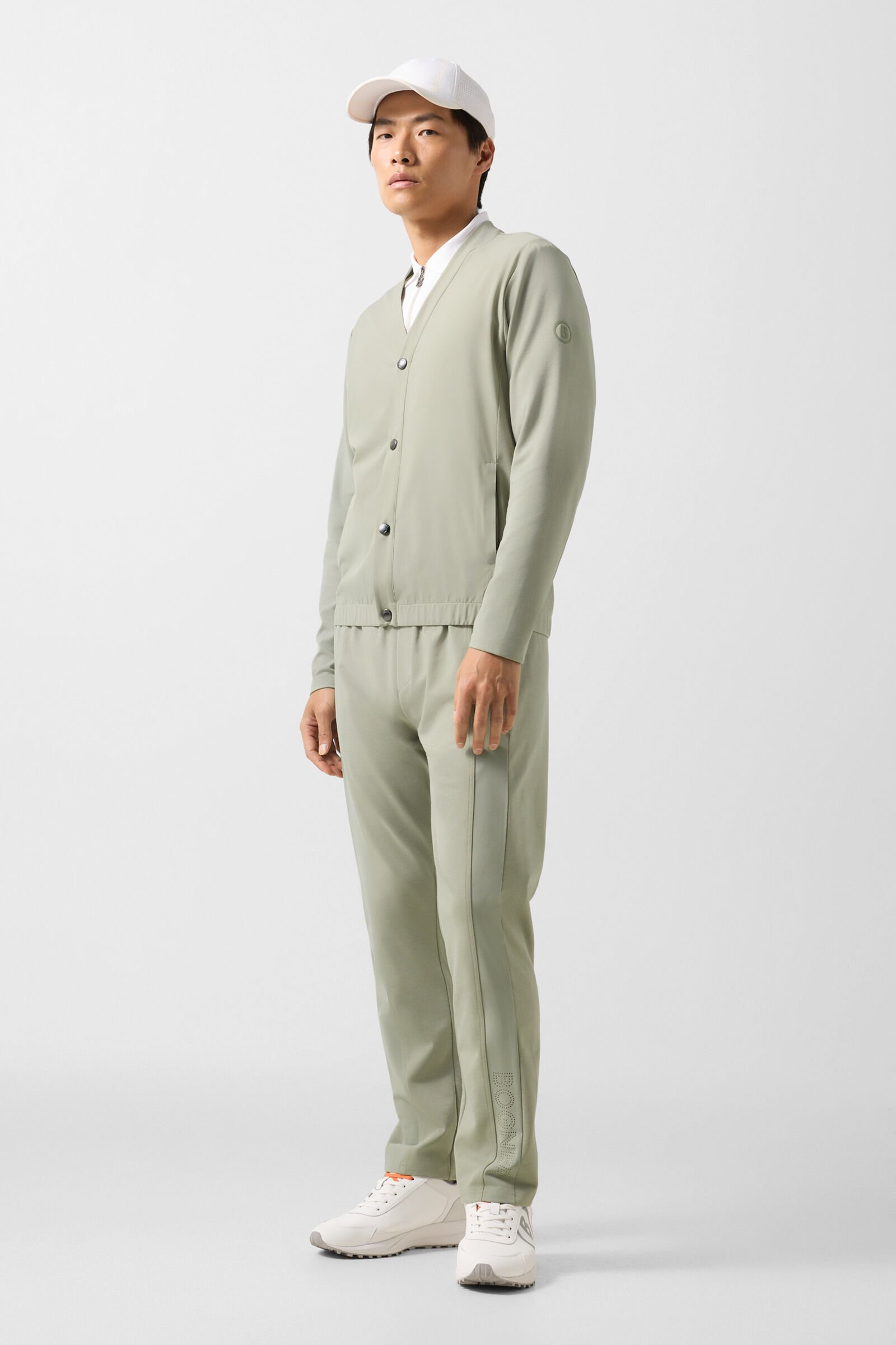 Dario sweat cardigan Eucalyptus