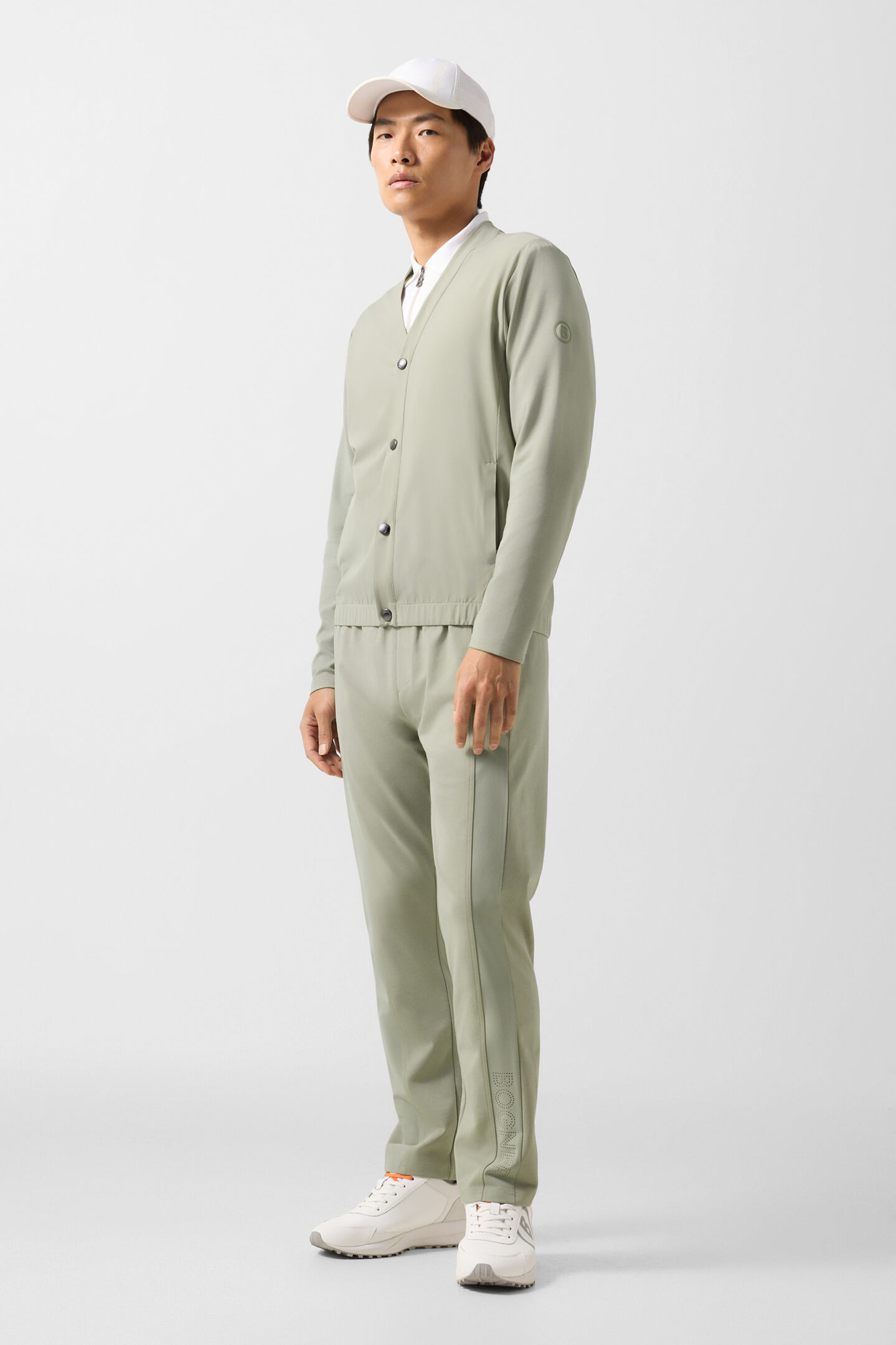 Dario sweat cardigan Eucalyptus