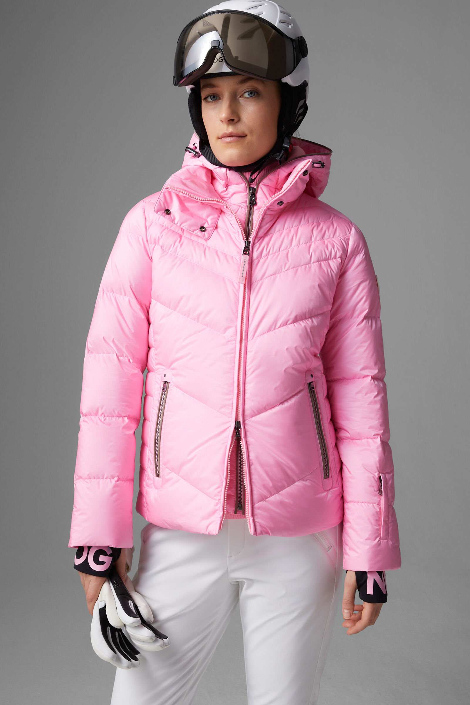 Pink ski jacket deals