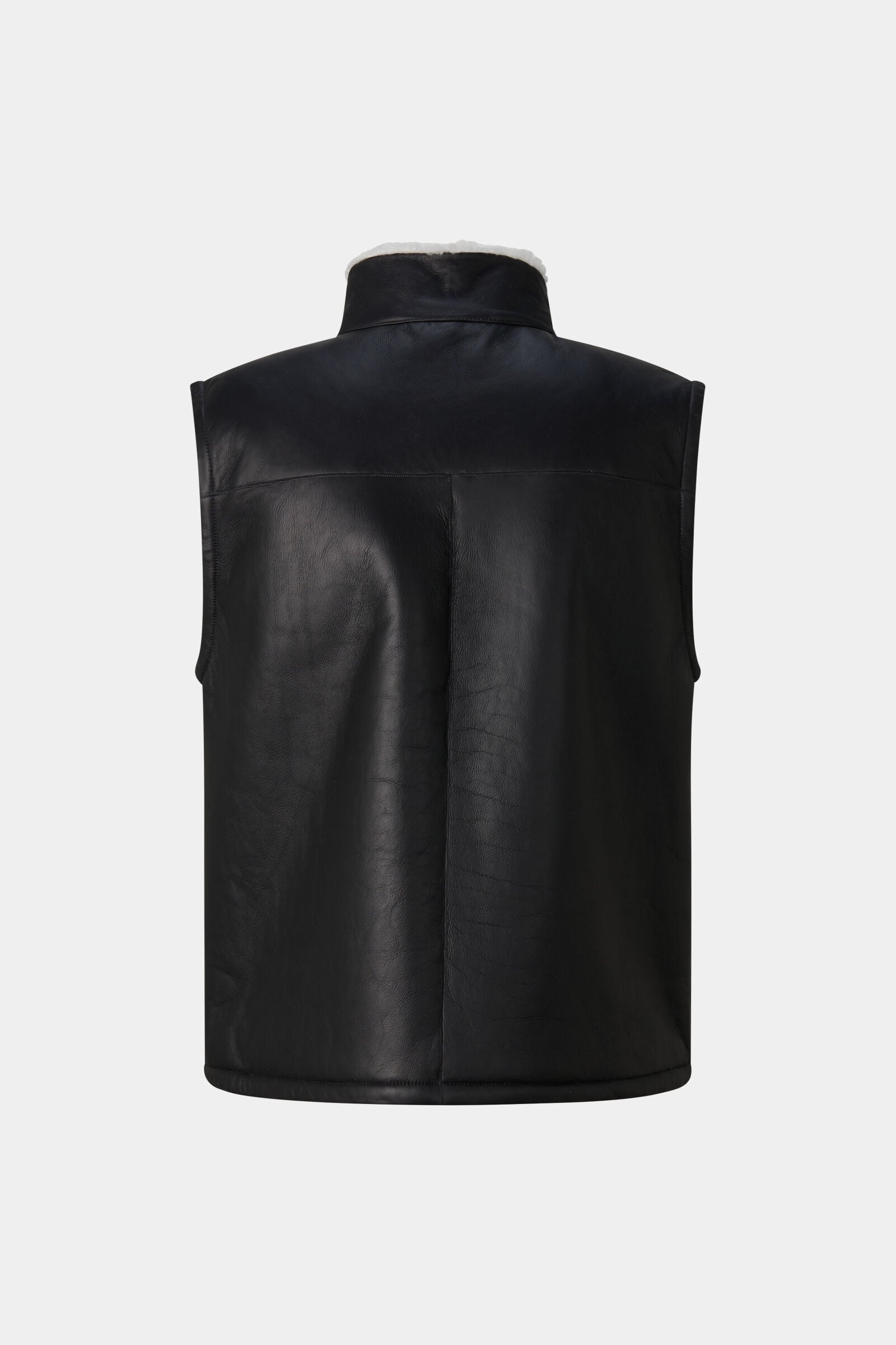 Rosso Lambskin Vest Black