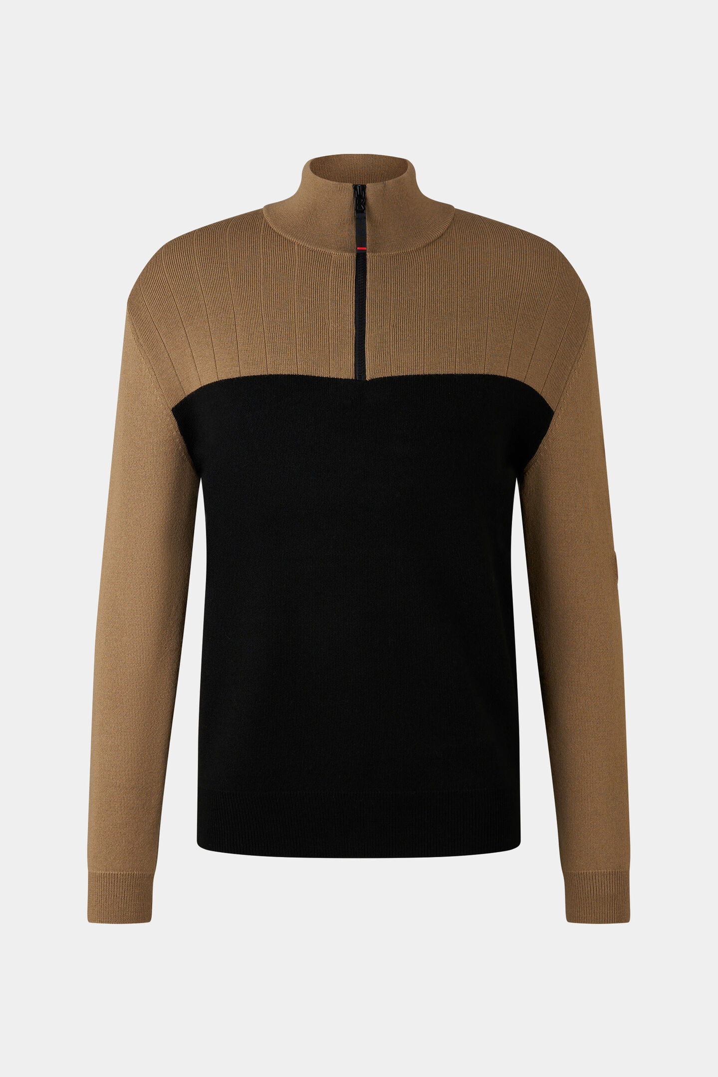 Andrian knitted troyer Caramel/black