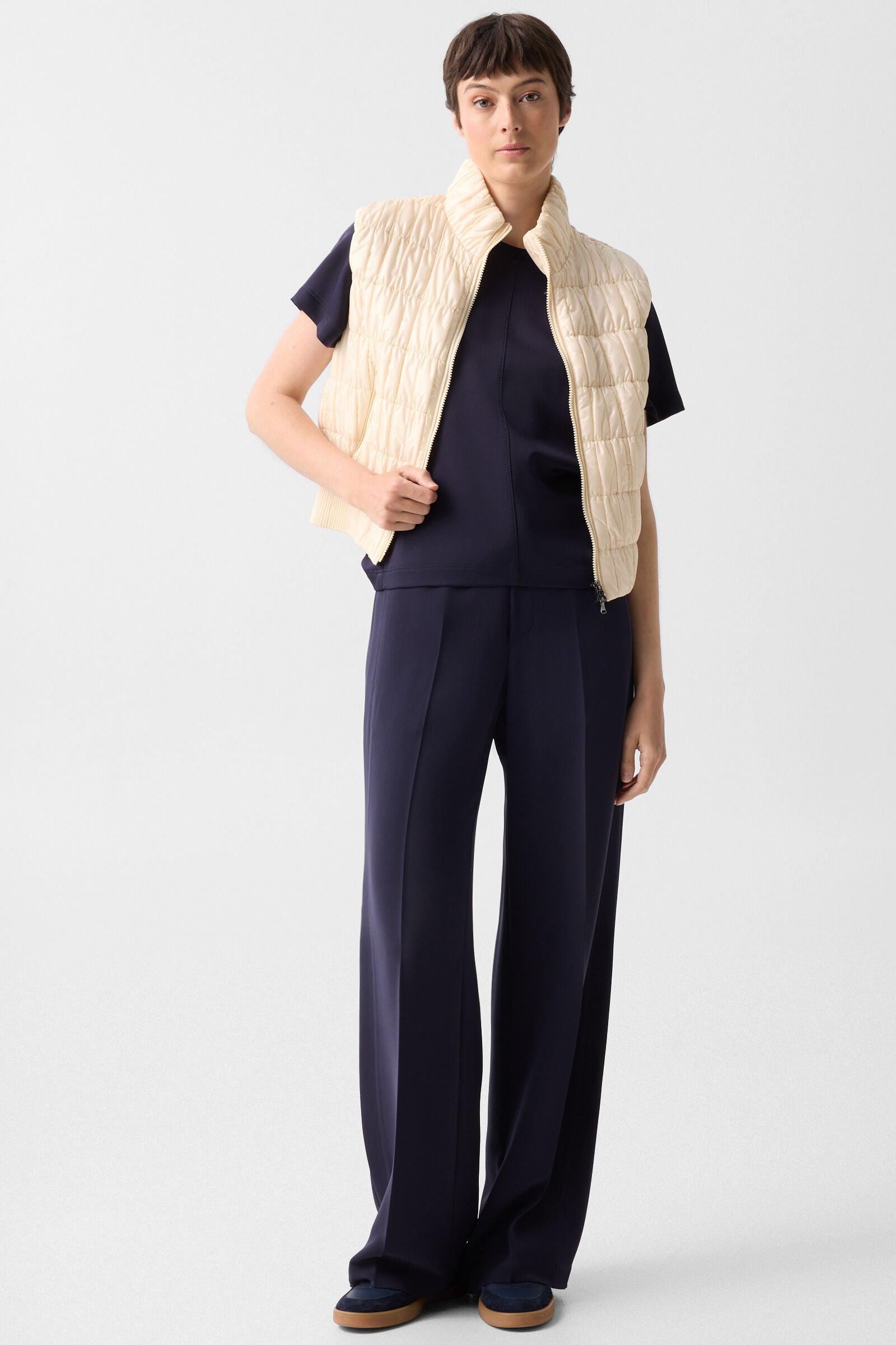 Dakota satin shirt Navy blue