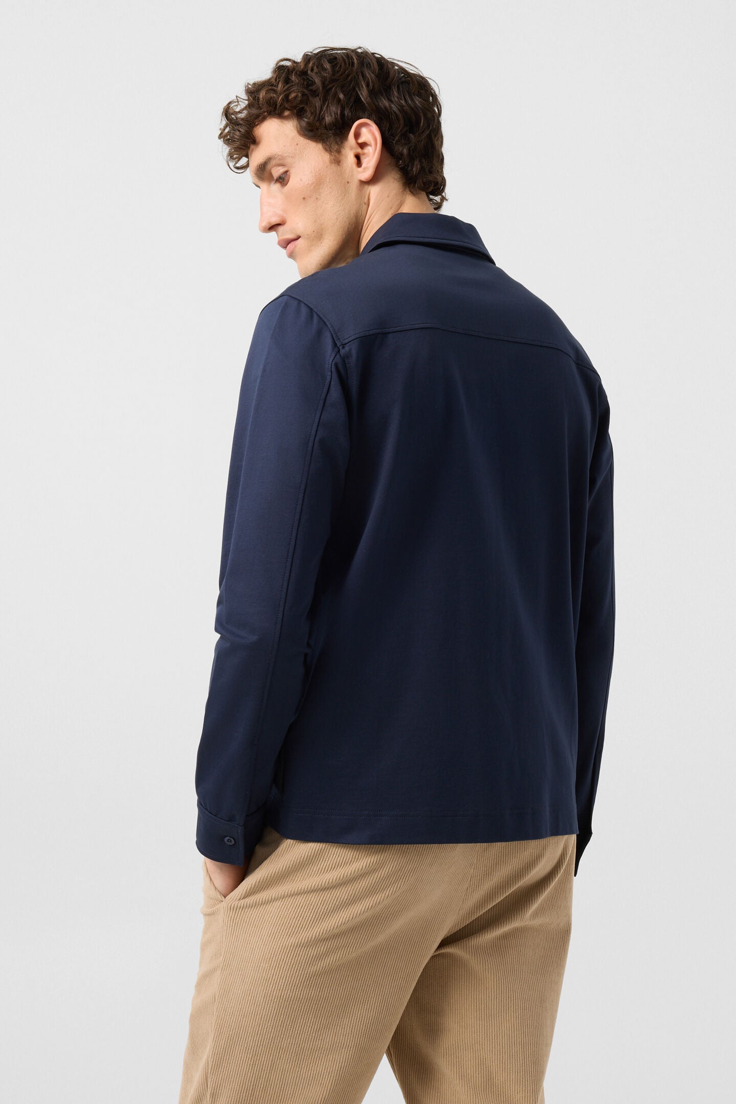 Xaver jersey jacket Navy blue