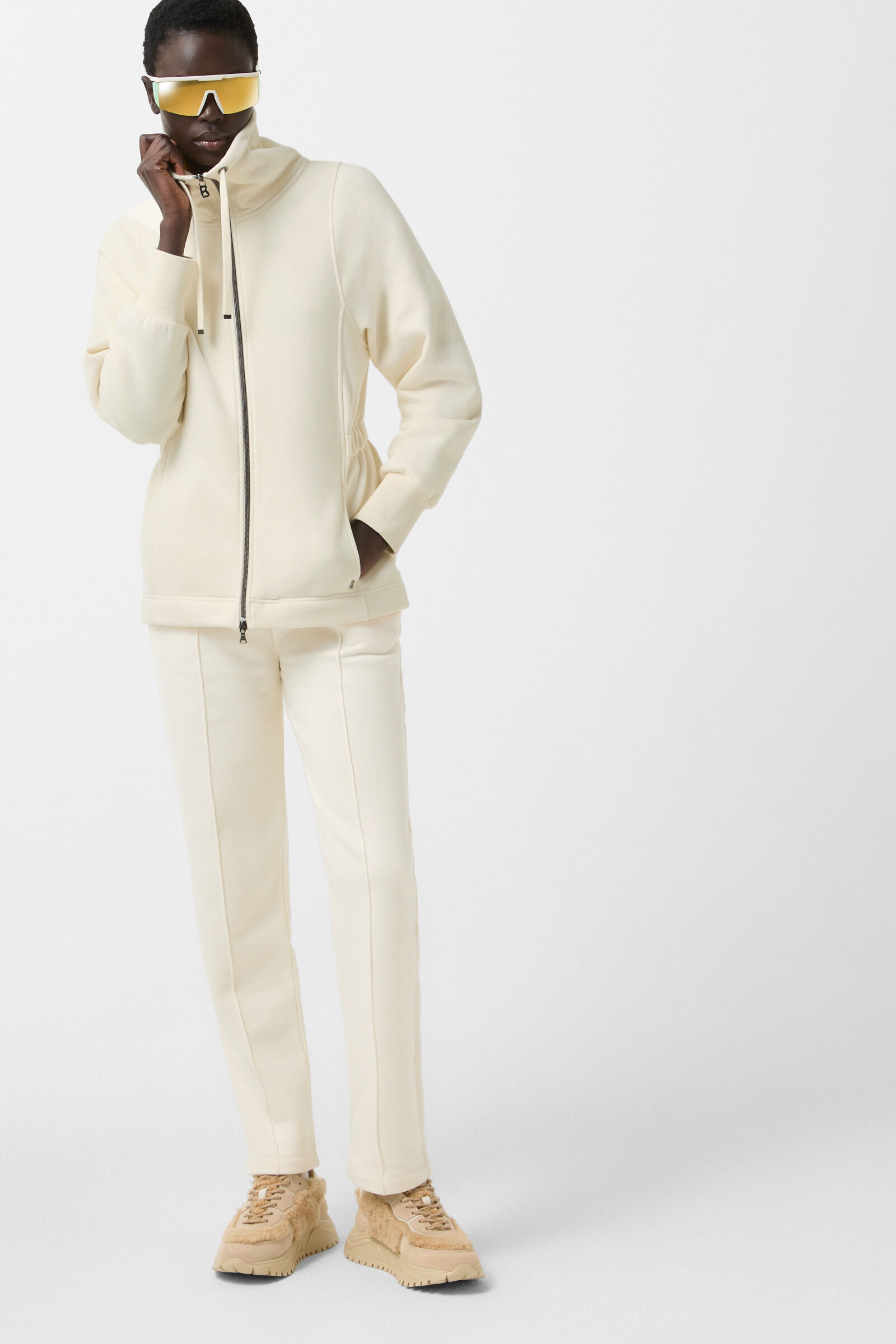 Carlita jersey jacket Cream