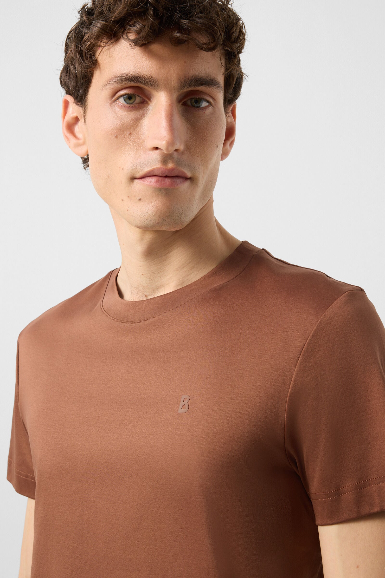 Ryan cotton T-shirt Brown