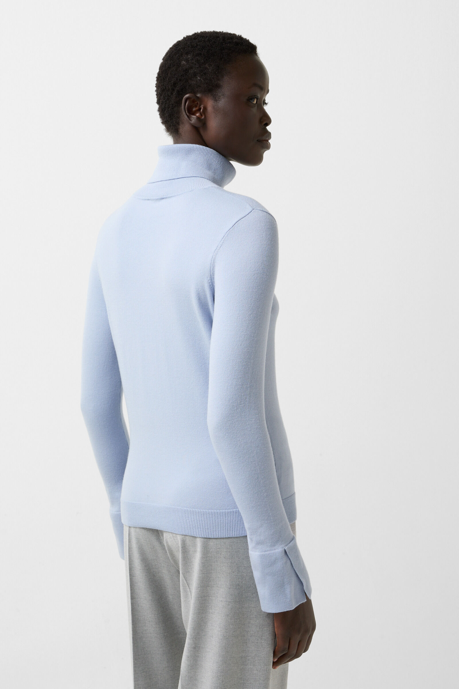 Vinny turtleneck jumper Light blue