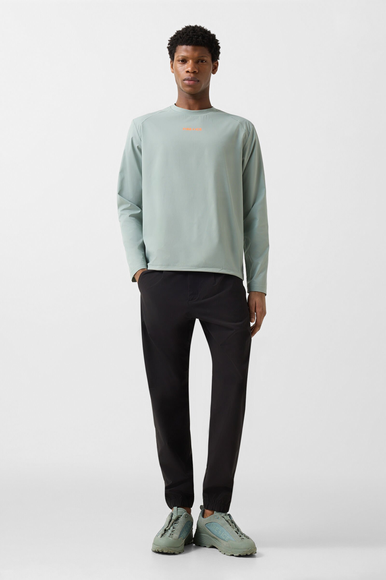 Alejo functional long-sleeved top Eucalyptus