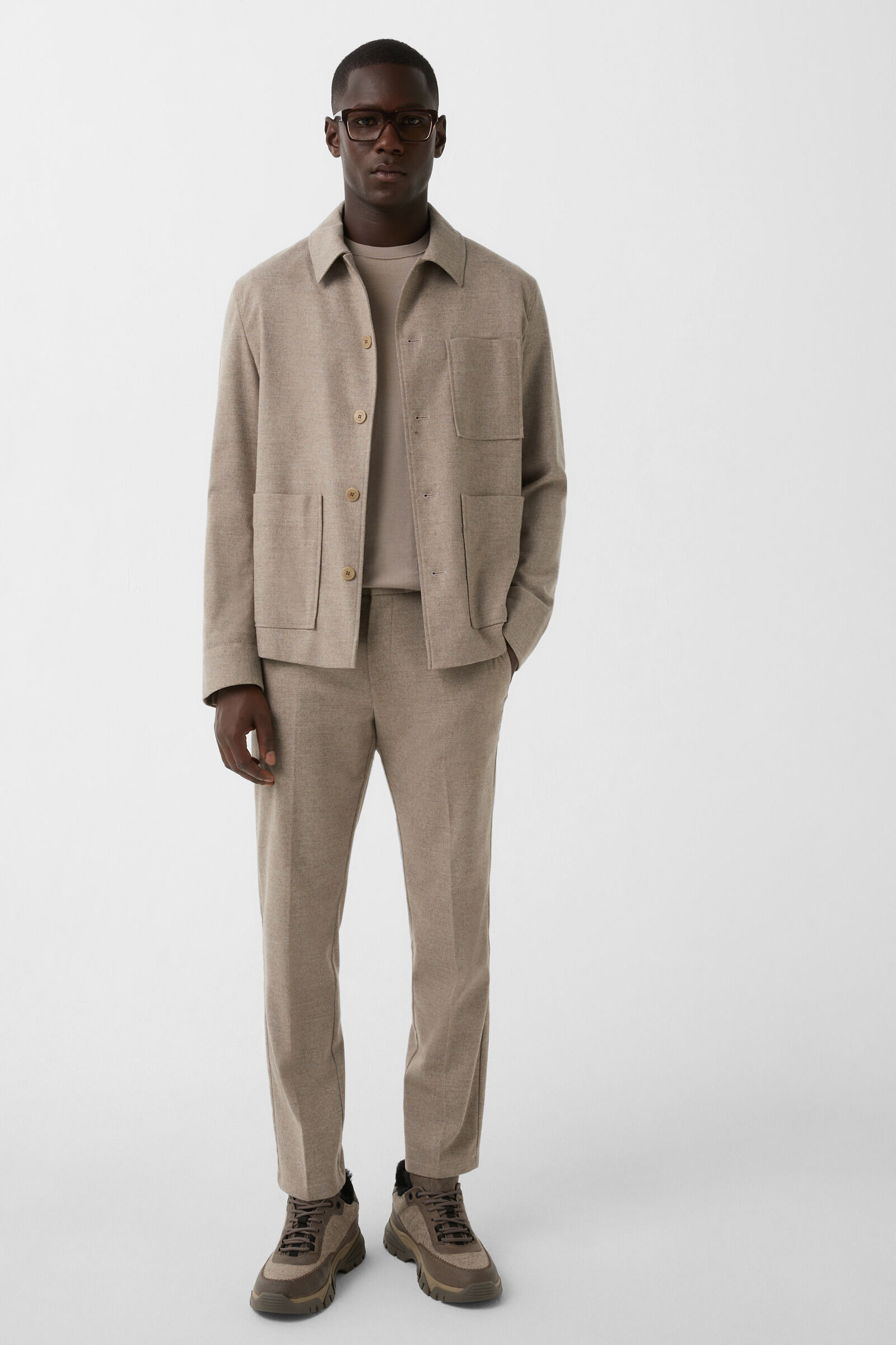 Fine knit jumper Ole Greige