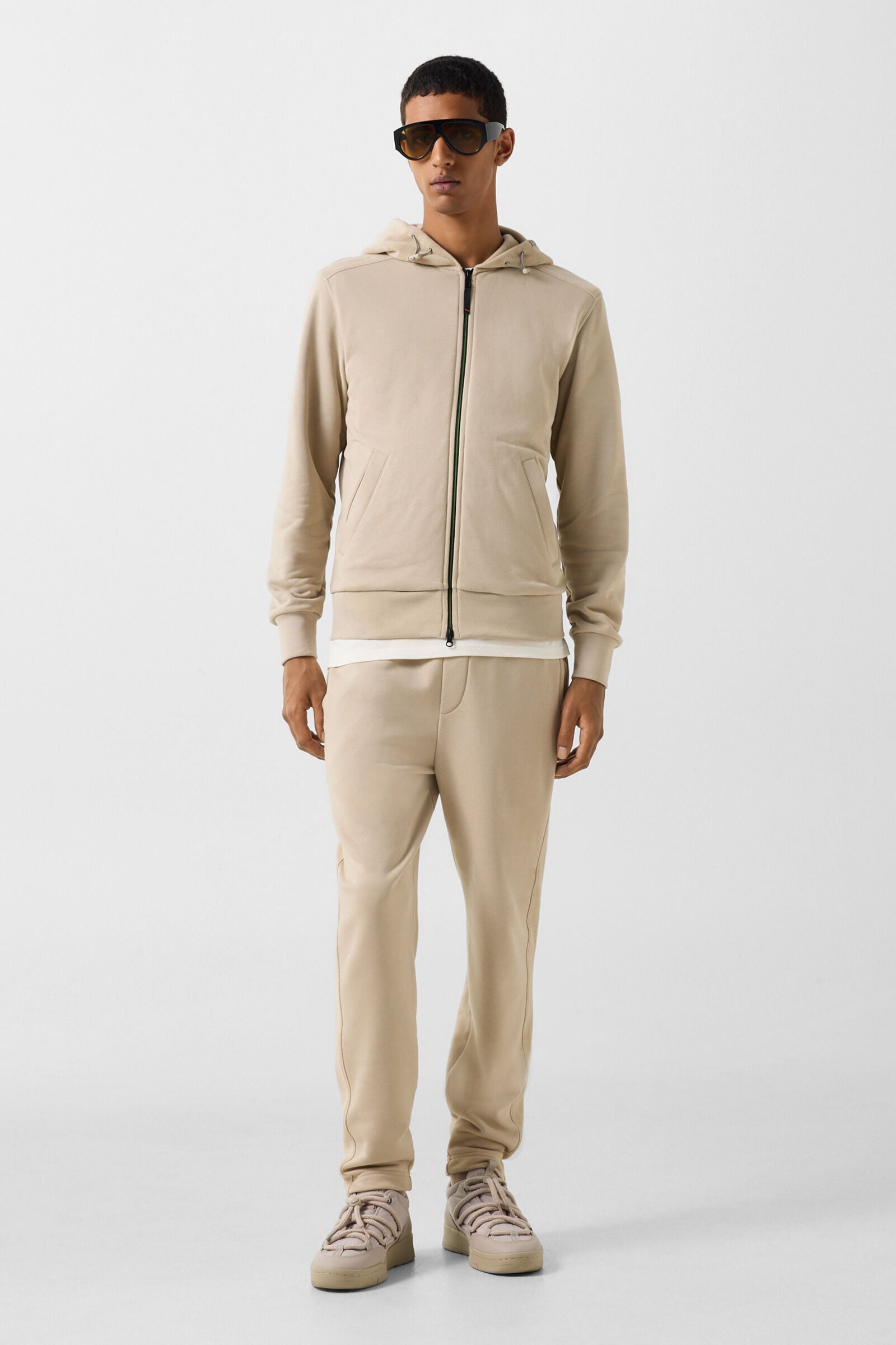 Kano cotton jersey jacket Beige