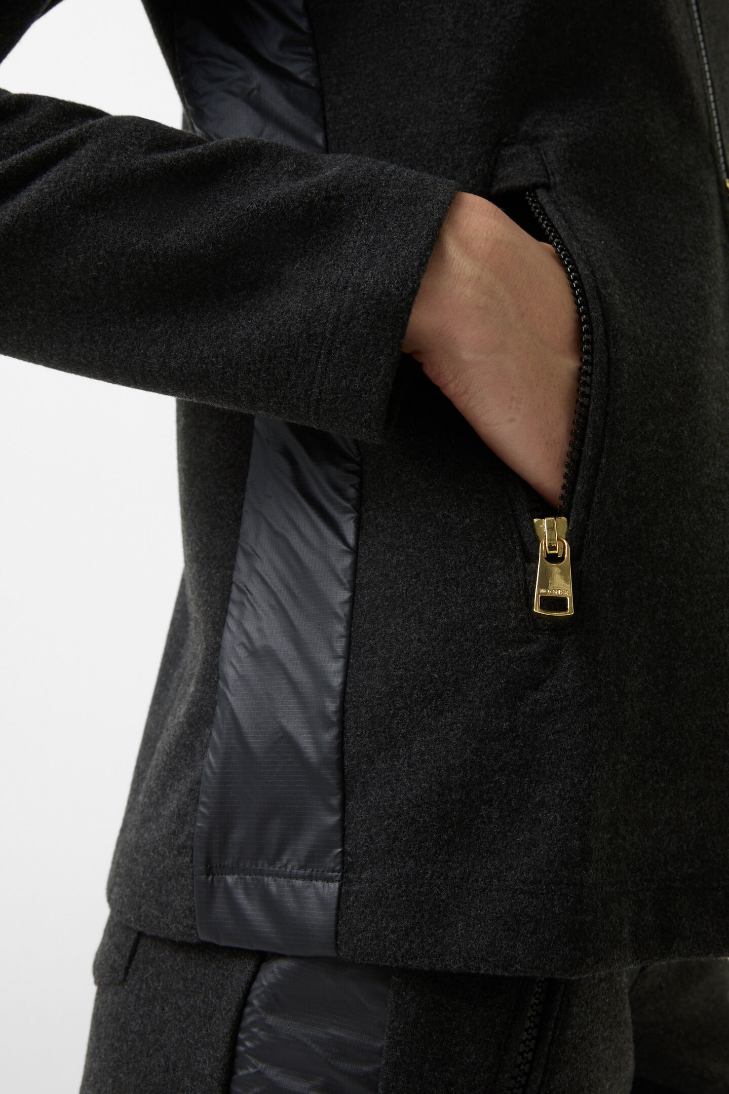Darya flannel midlayer Anthracite
